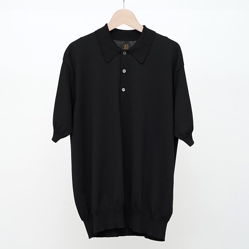 【新品未使用】バトナー シーアイランドコットン ポロシャツ アイボリ 2 Tシャツだと少し物足りない、、大人な余裕を感じる上質な