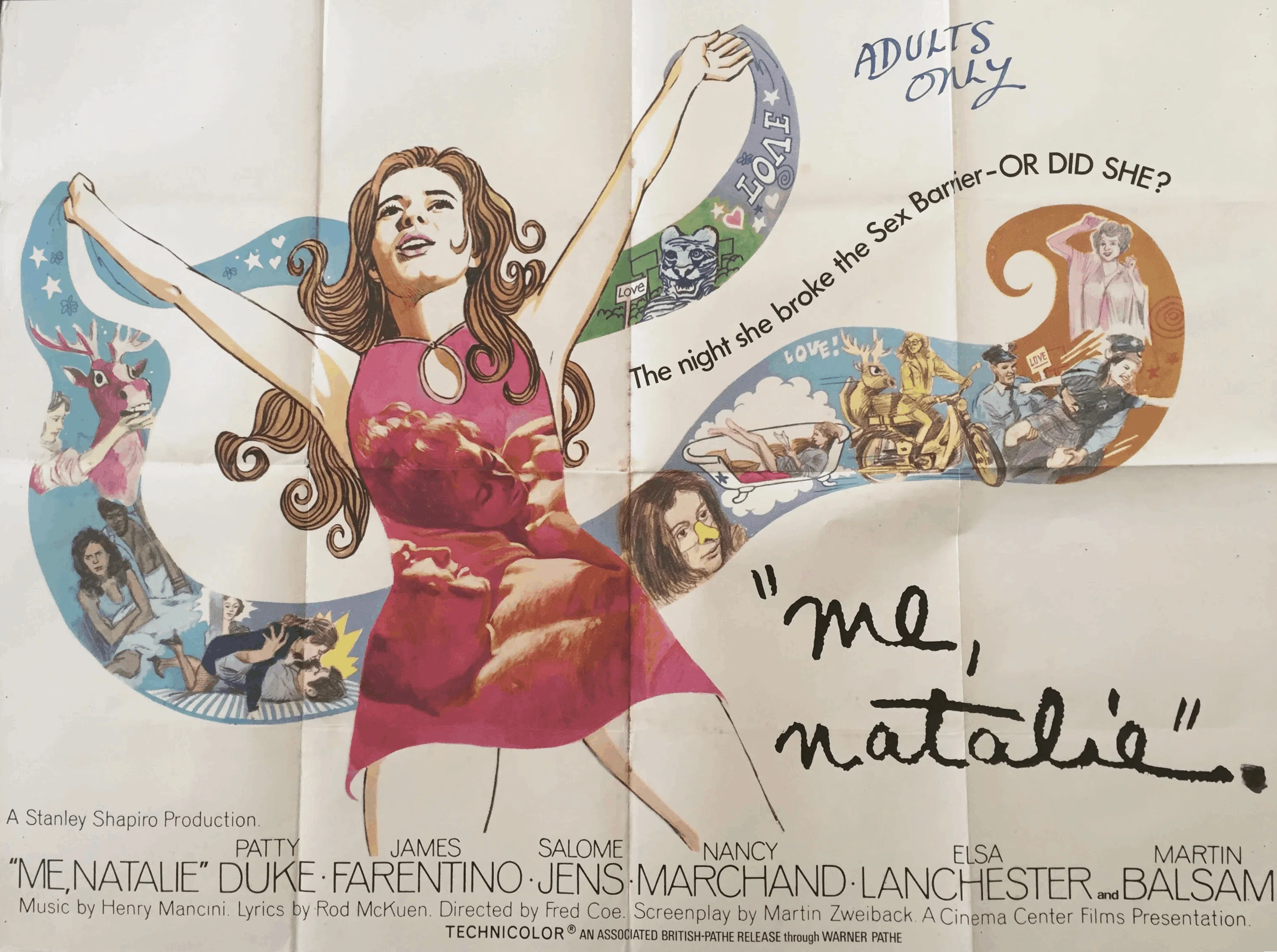 ナタリーの朝　USオリジナル映画ポスター 映画『ナタリーの朝』(1969／米)の珍しい予告篇 日本では□未DVD化