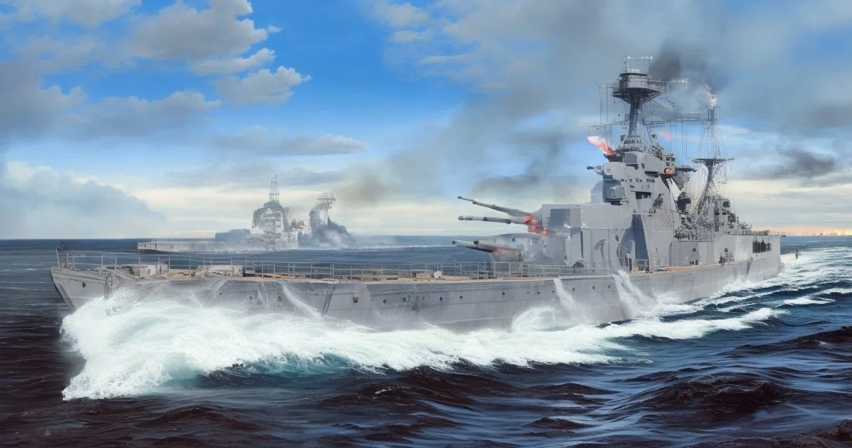 AIで描く4コマ漫画、戦艦ビスマルクの最期｜ChatGPT実務セミナ講師