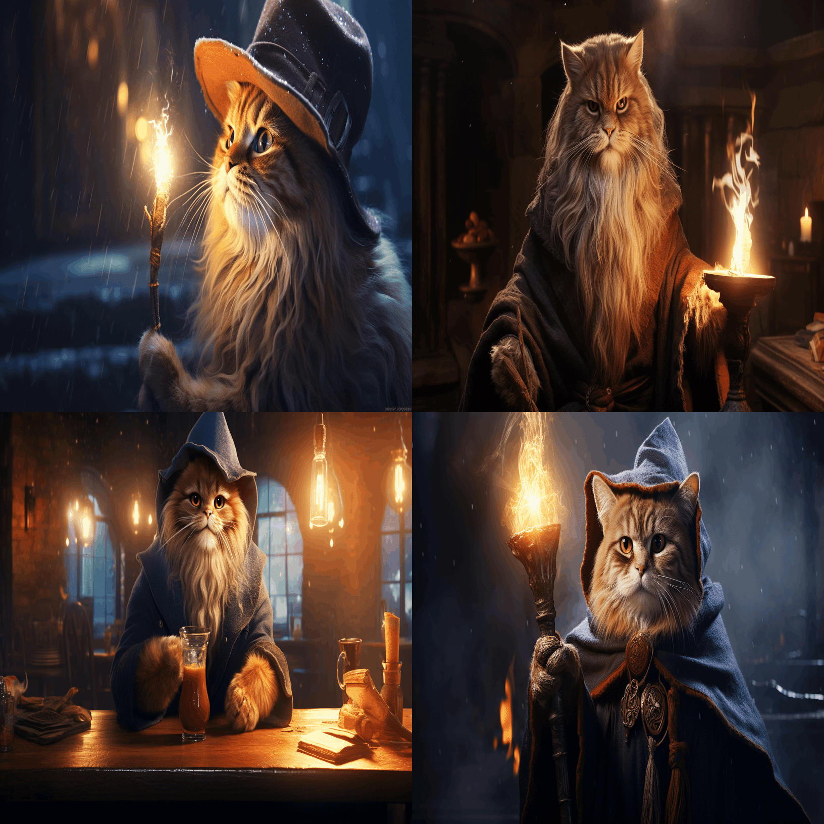 AI猫写真 vol.73 魔法使い猫のワンシーン｜Yoshihiro Tanaka | taziku