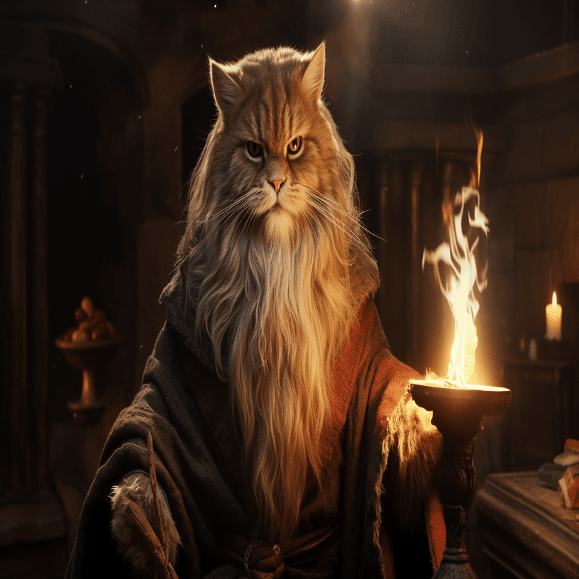 AI猫写真 vol.73 魔法使い猫のワンシーン｜Yoshihiro Tanaka | taziku