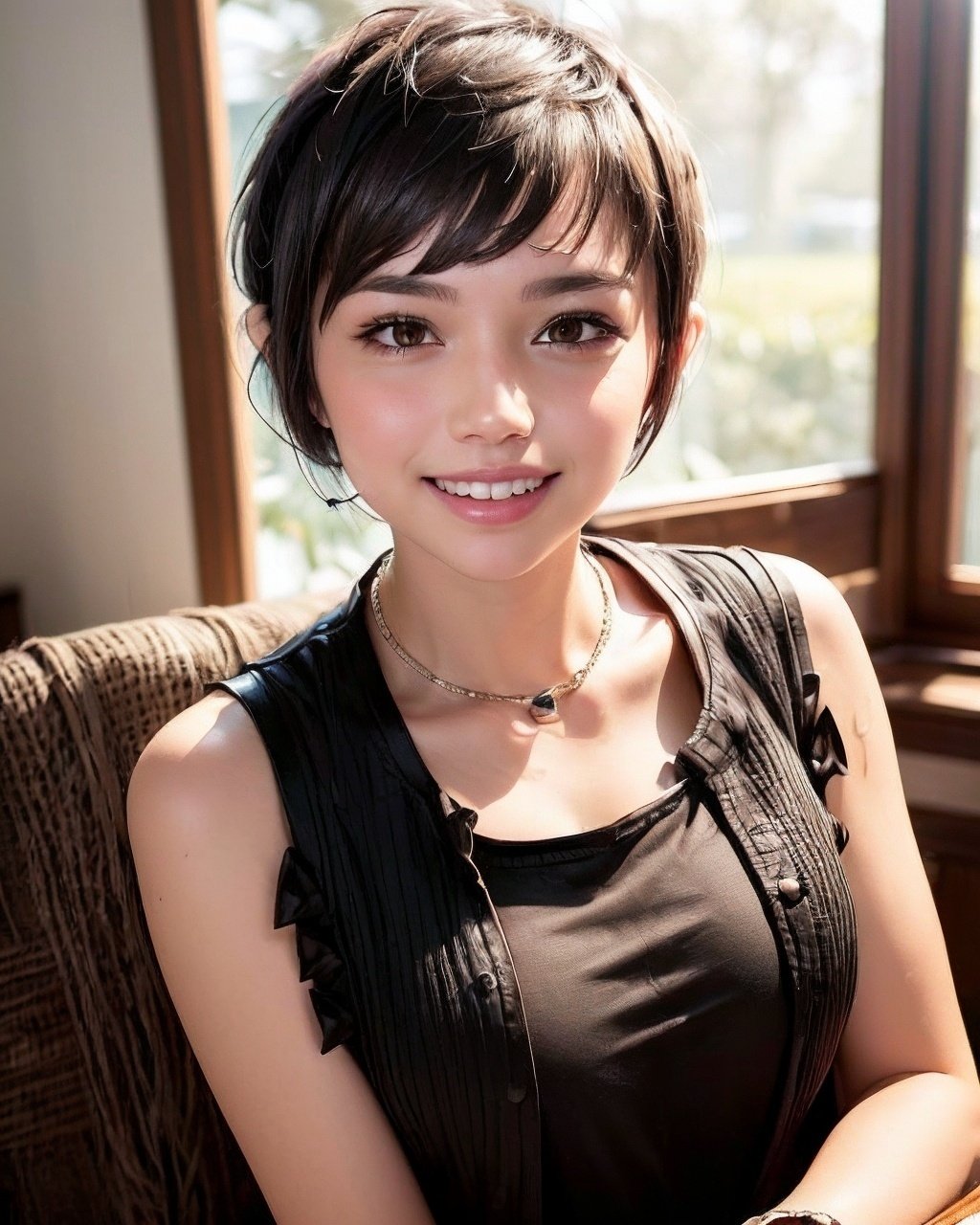 横顔美人必見！！ 厳選ハンサムショート集, image size:1024x1280