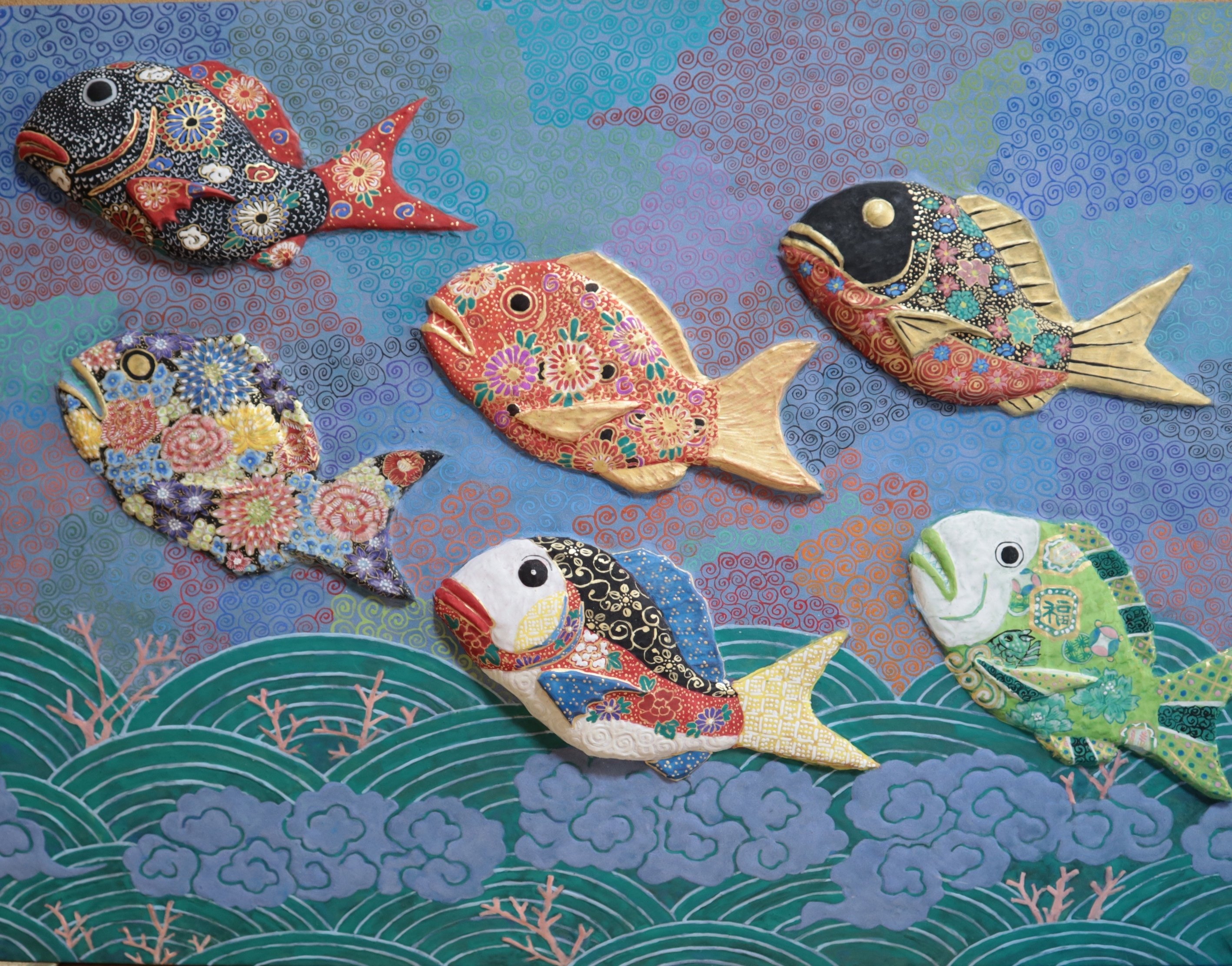 和菓子製作 木製型セット つくってみた、やってみた、和菓子の木型で日本画制作｜studio-Rie