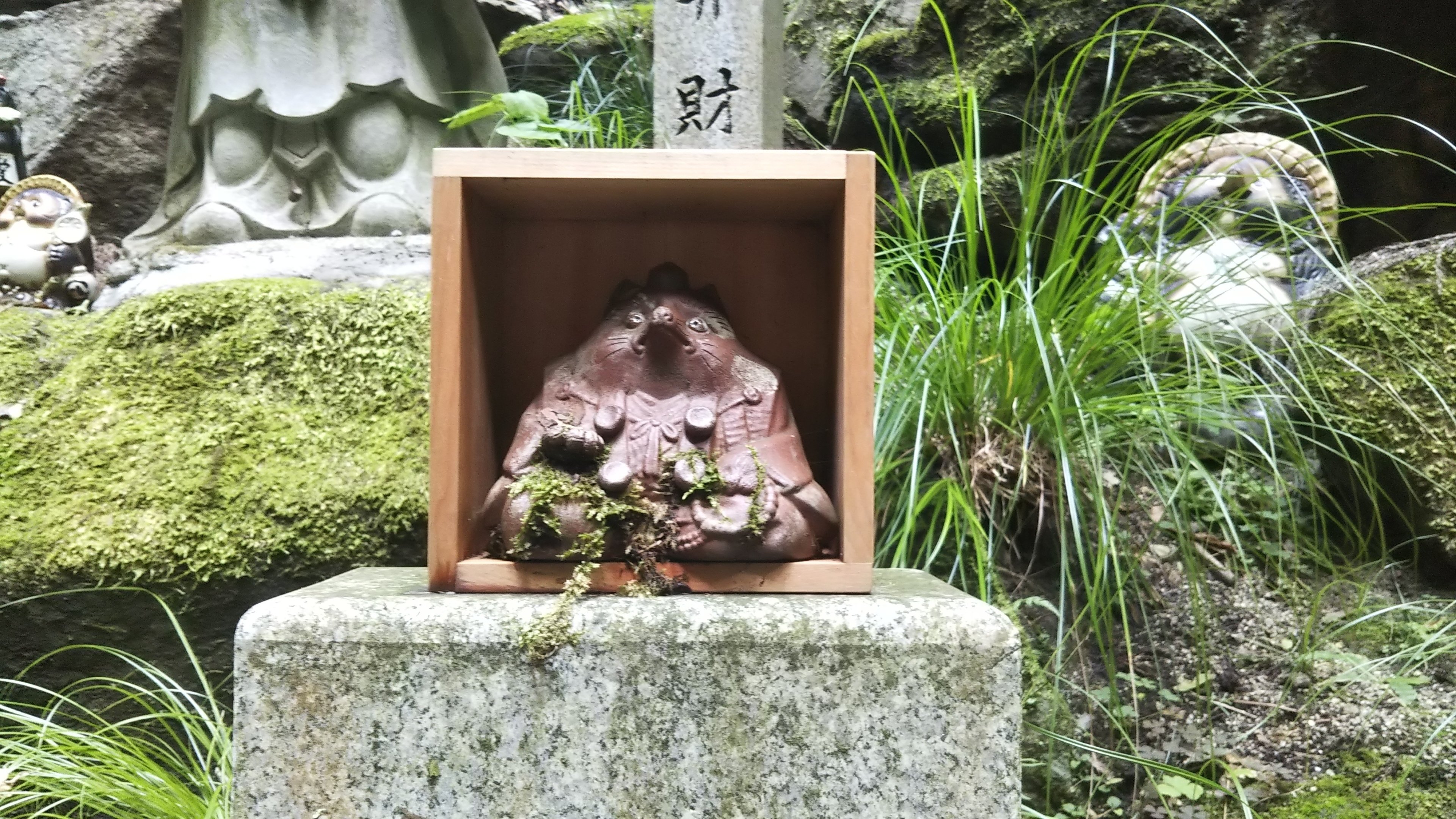 コワッ石仏不動明王「狸谷山不動院」狸オブジェを探せ【白川通東域