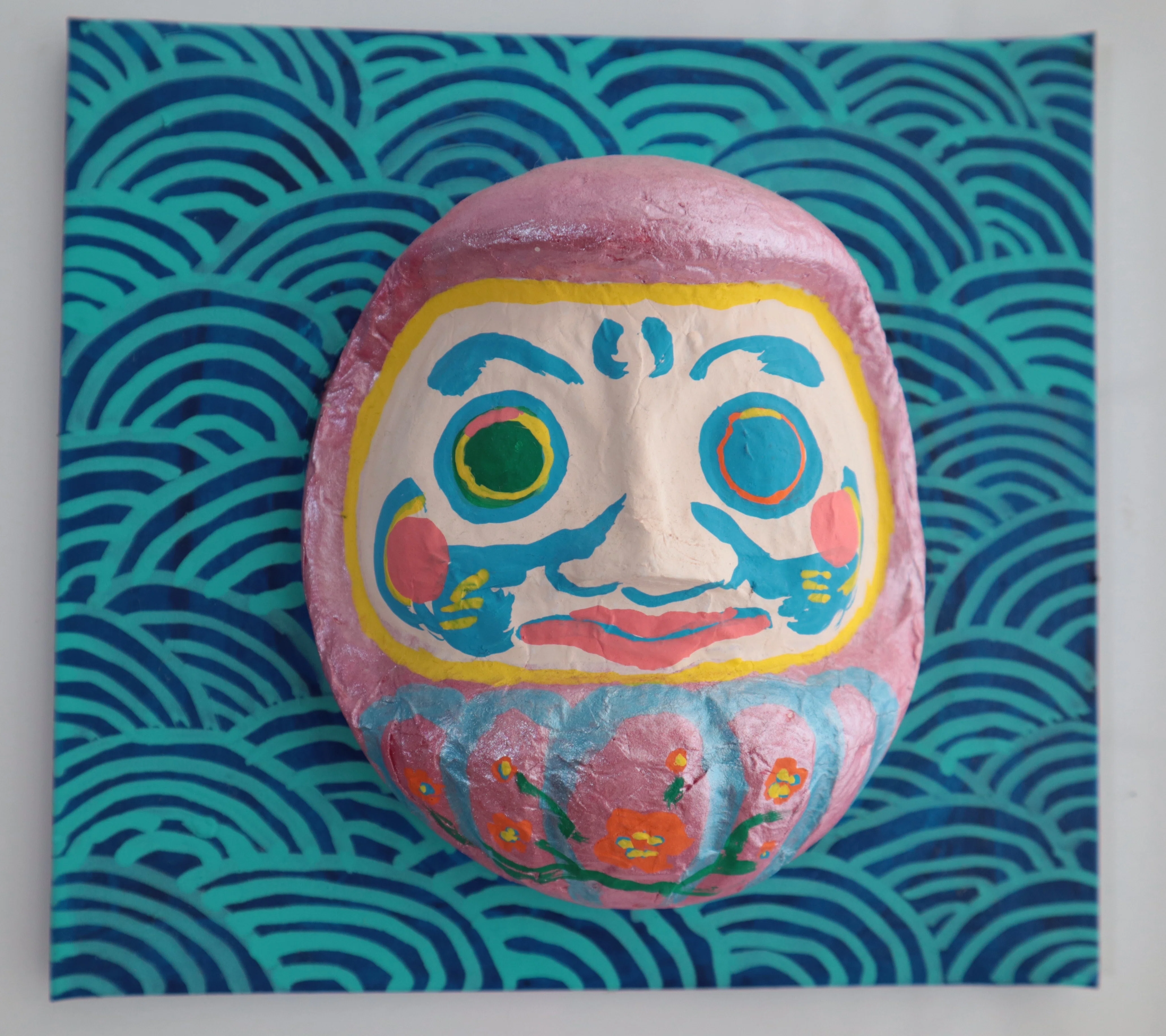 つくってみた、やってみた、和菓子の木型で日本画制作｜studio-Rie