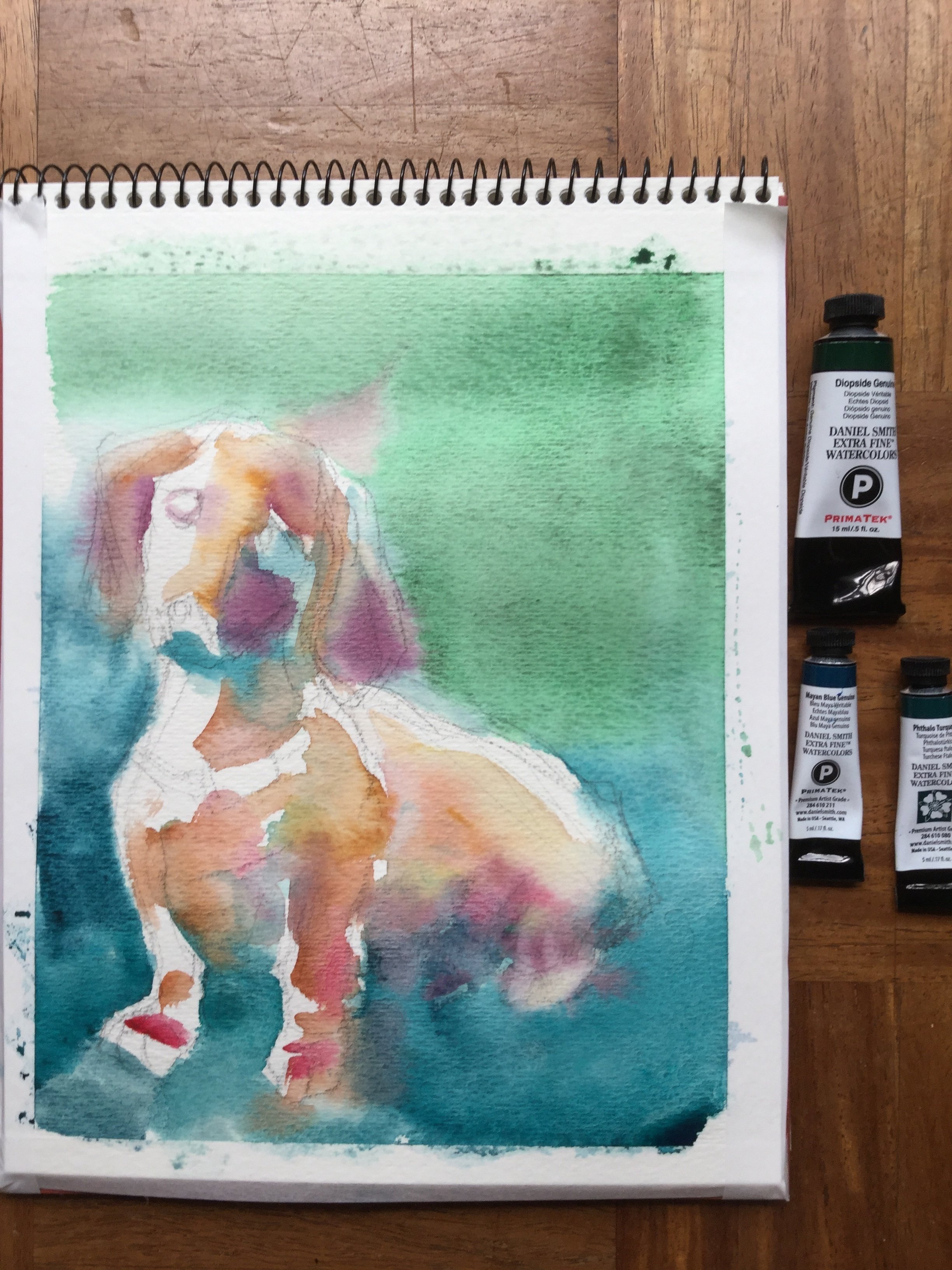 水彩画 古い街並みにはドライブラシ！ ／ 和歌山県・湯浅町 【透明水彩風景画