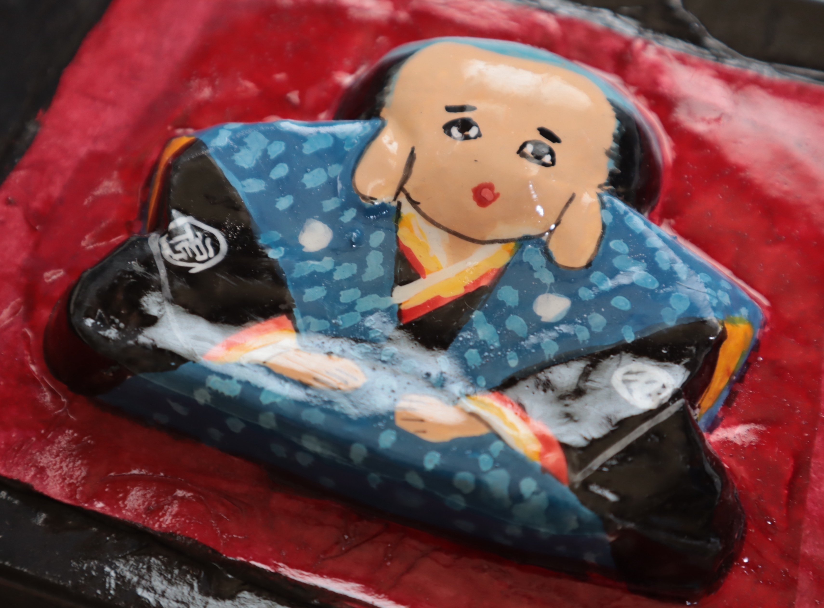 つくってみた、やってみた、和菓子の木型で日本画制作｜studio-Rie