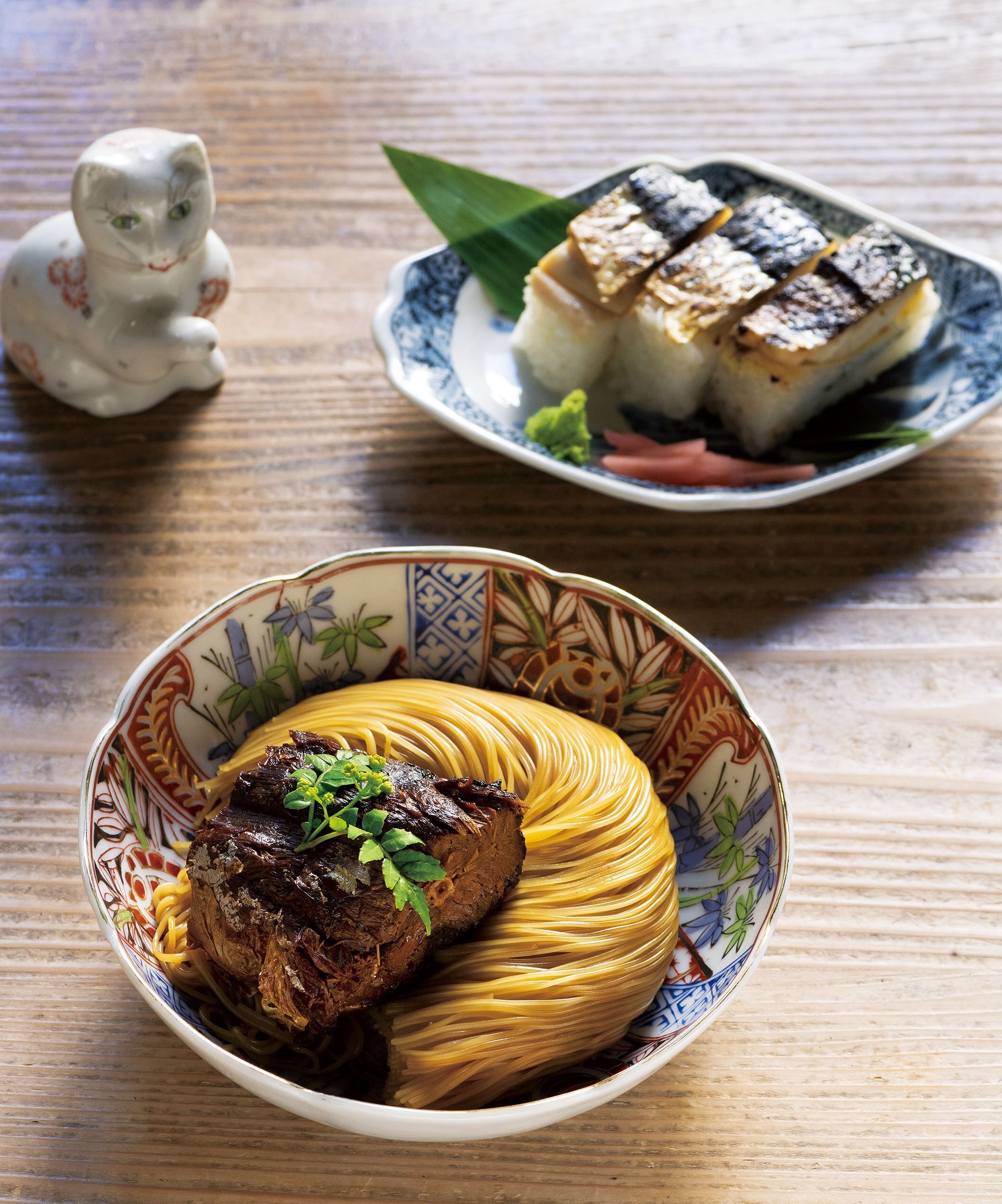 焼鯖そうめん】若狭から運ばれる鯖がもたらした長浜のソウルフード