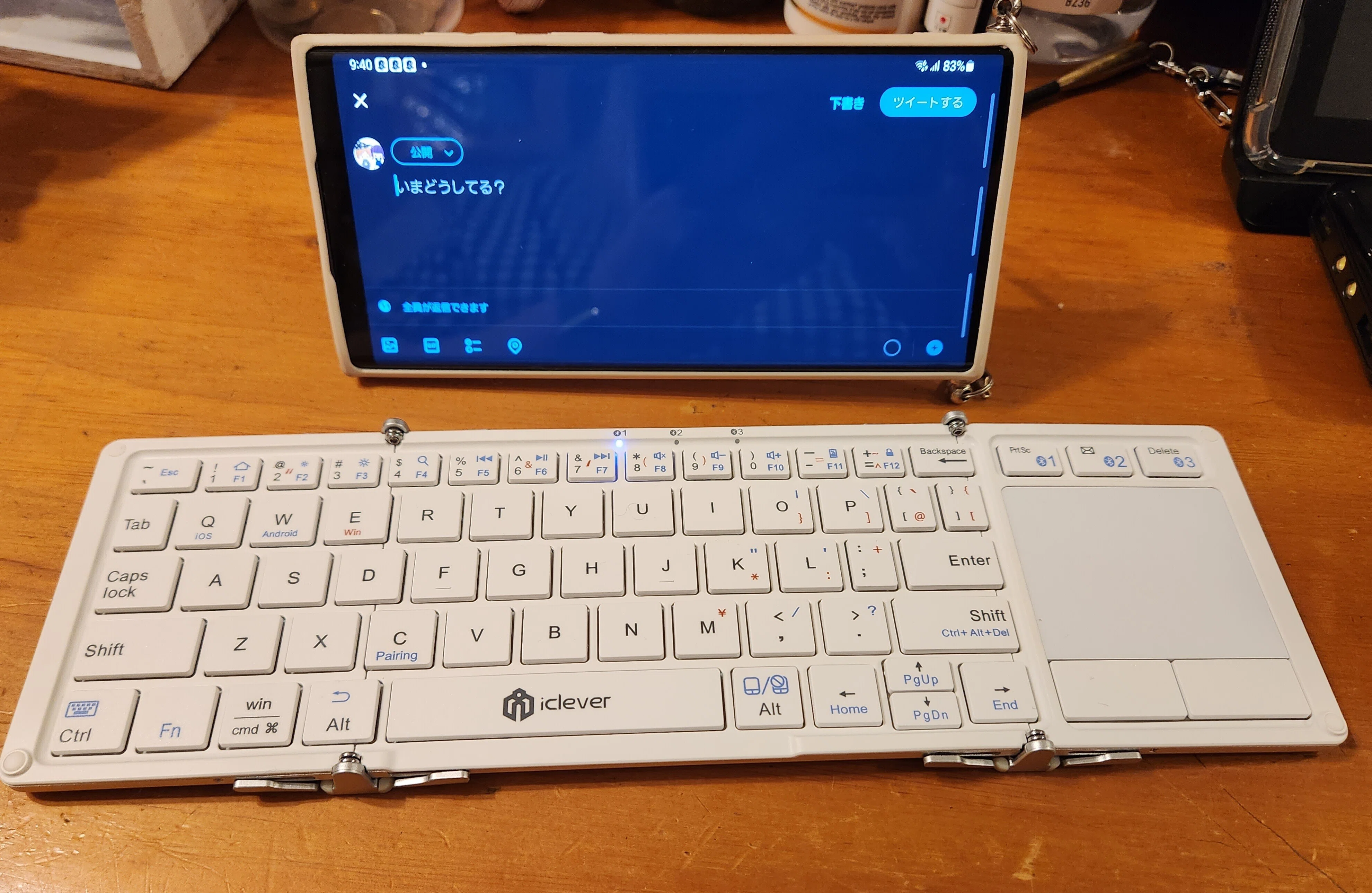 GalaxyZFold4で快適お出かけしてきたよ！（ほぼひたすらキーボードの話