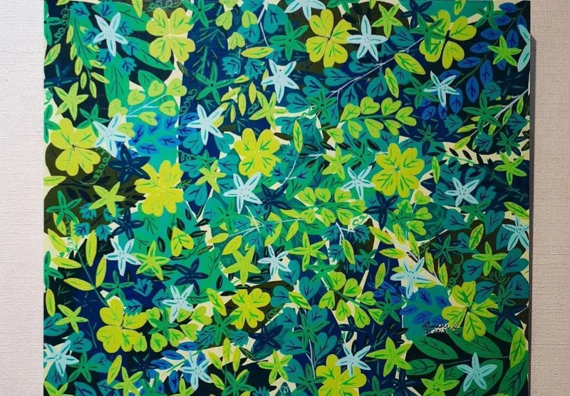 ネモフィラの作品 ハッピー太陽画家 小楠アキコ作品 絵画