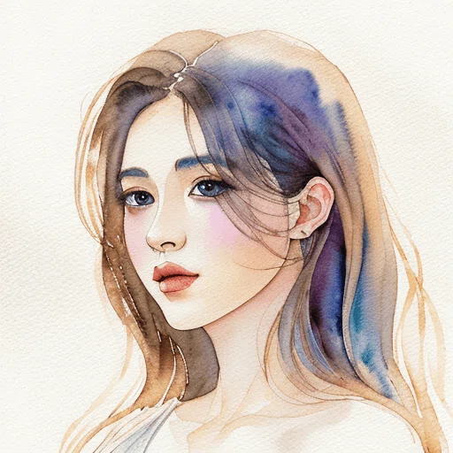 Stable Diffusionが生み出す美しき水彩美女｜えざまる