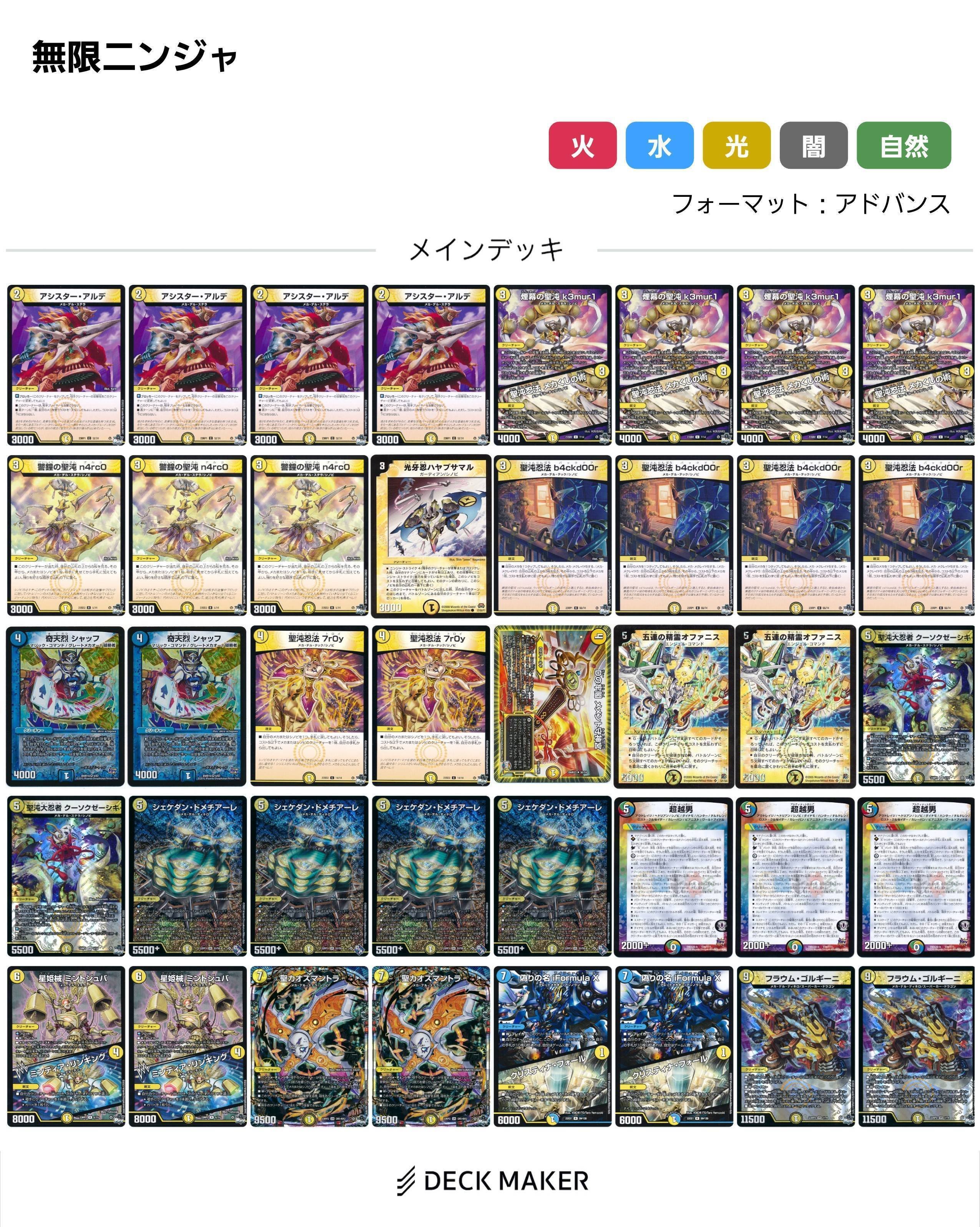 デッキ紹介】無限忍者｜にくぺろ