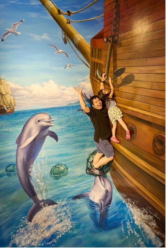 PR【横浜トリックアートクルーズ】雨の日も家族でお出かけ！遊びながら