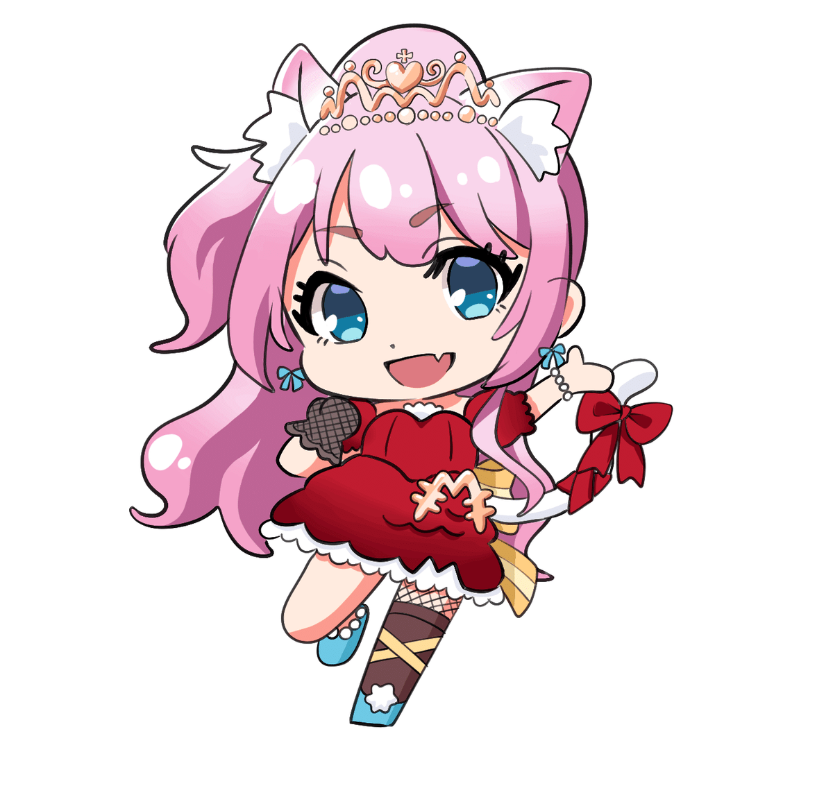 桜遥（ミニキャラVer）の簡単イラストの描き方！ゆっくり解説