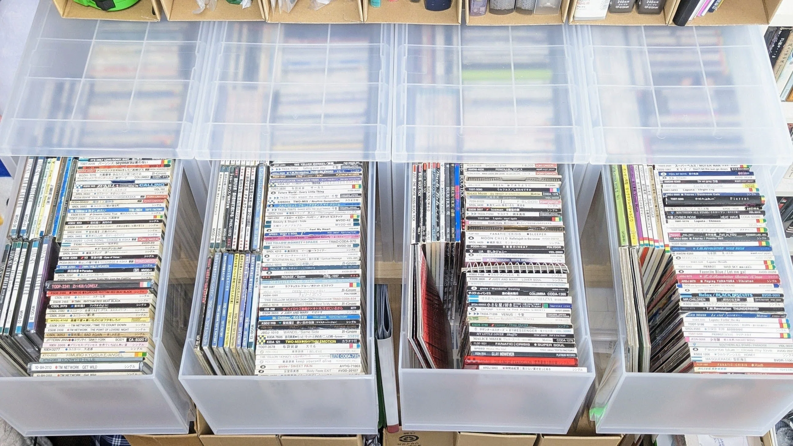 シングル　ＣＤ　8cm　まとめ売り　大量　約220枚　シングルケース入り多数 大量の8センチCDシングルとその収納方法を考える【400枚程度の場合
