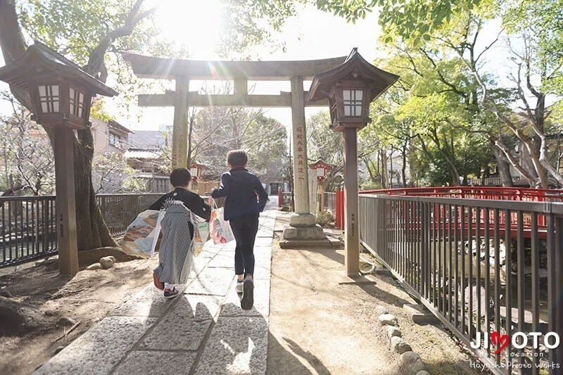 富岡八幡宮へ七五三出張撮影
