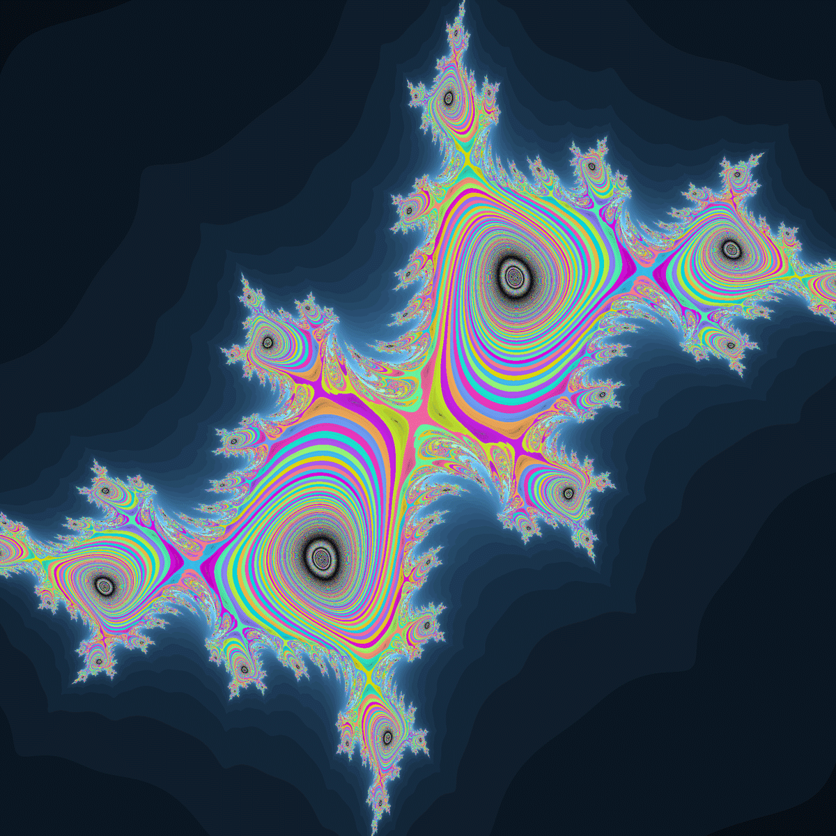 今週のフラクタル10 (z^2+ixy+c)｜108Hassium