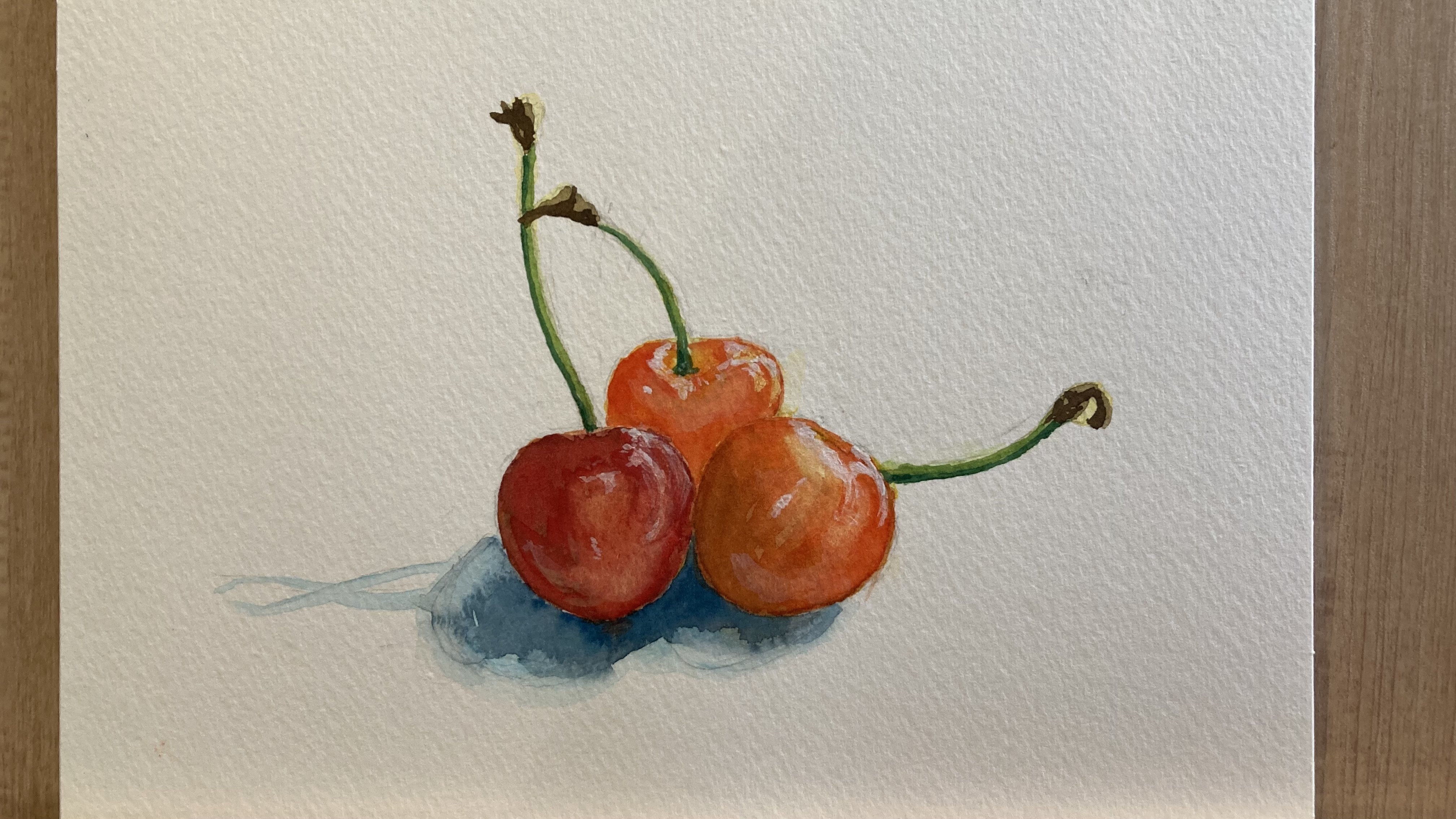 水彩】さくらんぼ｜るりりん＠お絵描きノート