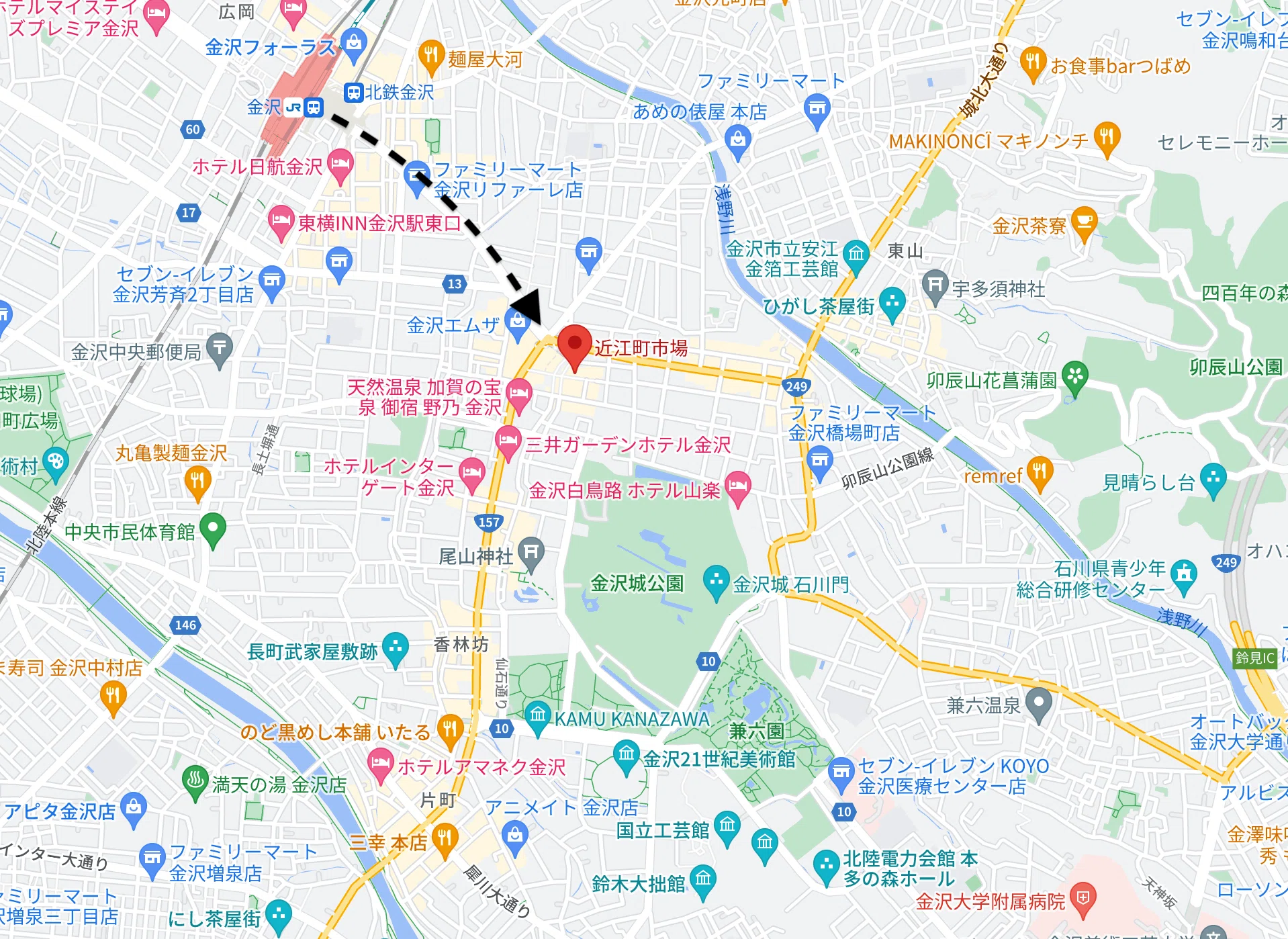 エンカウントは歩き回る中で：金沢旅行アルバム｜Lucax2