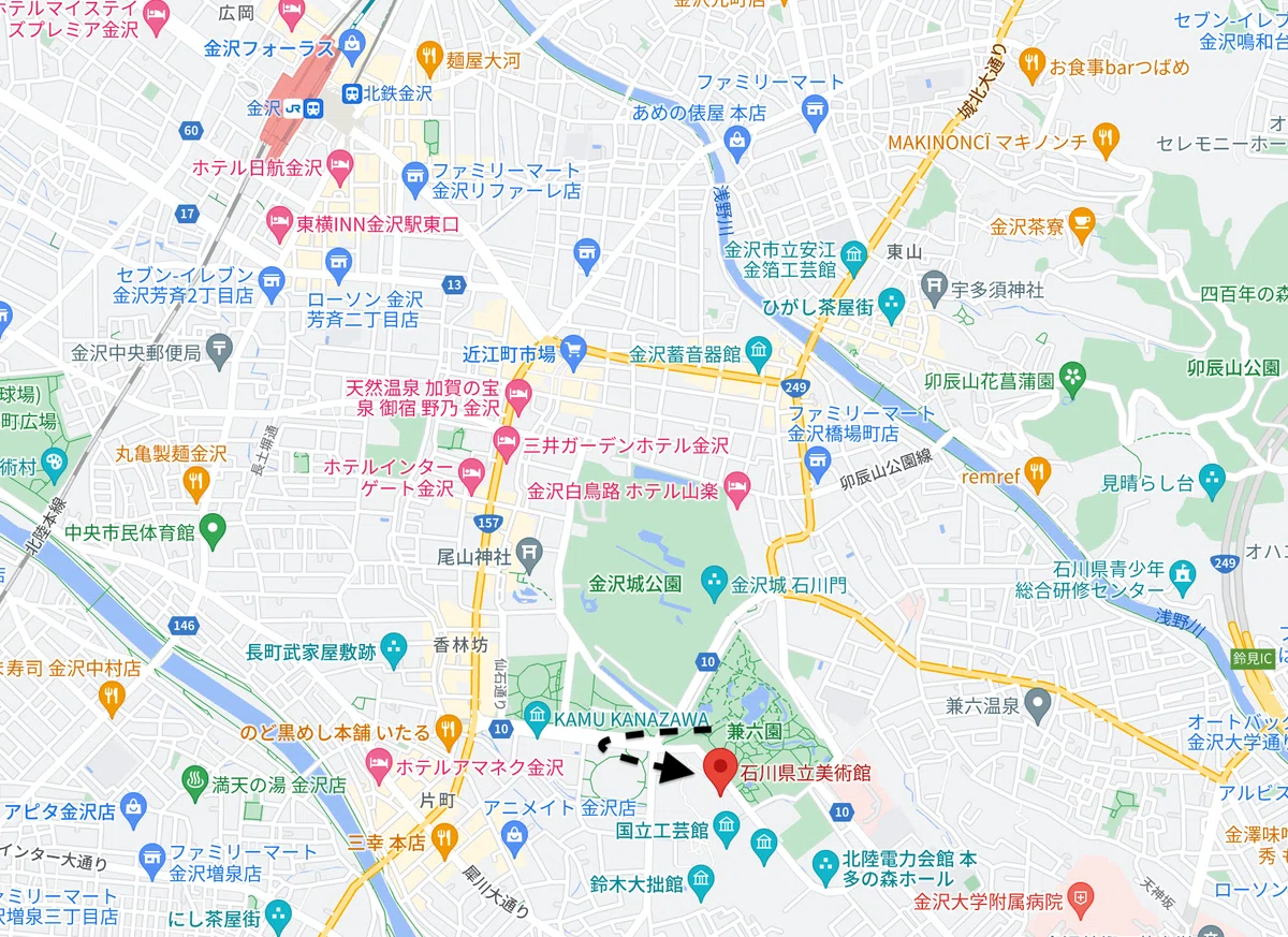 エンカウントは歩き回る中で：金沢旅行アルバム｜Lucax2