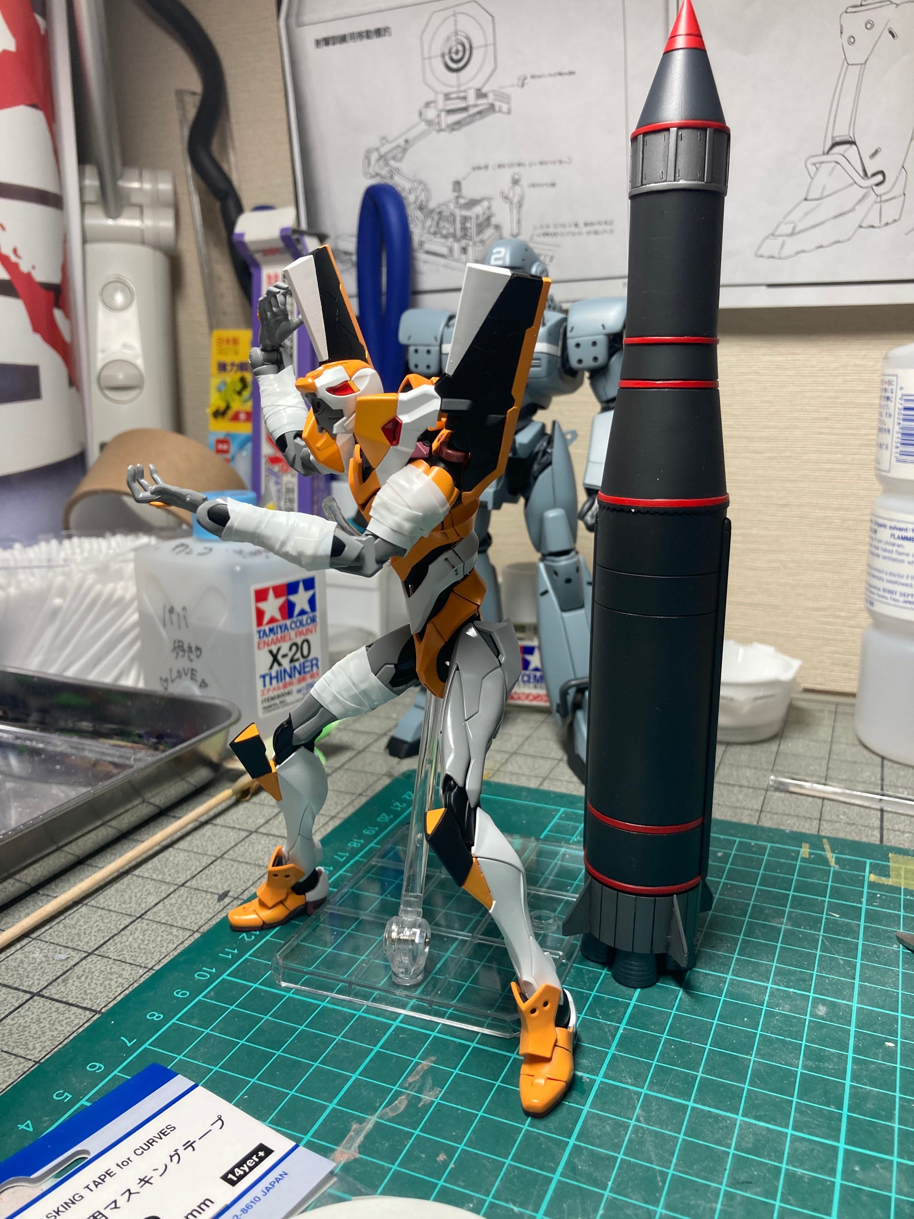 エヴァンゲリオン零号機　RGモデル 武器・N2ミサイル付き エヴァンゲリオン零号機 RGモデル 武器・N2ミサイル付き - メルカリ