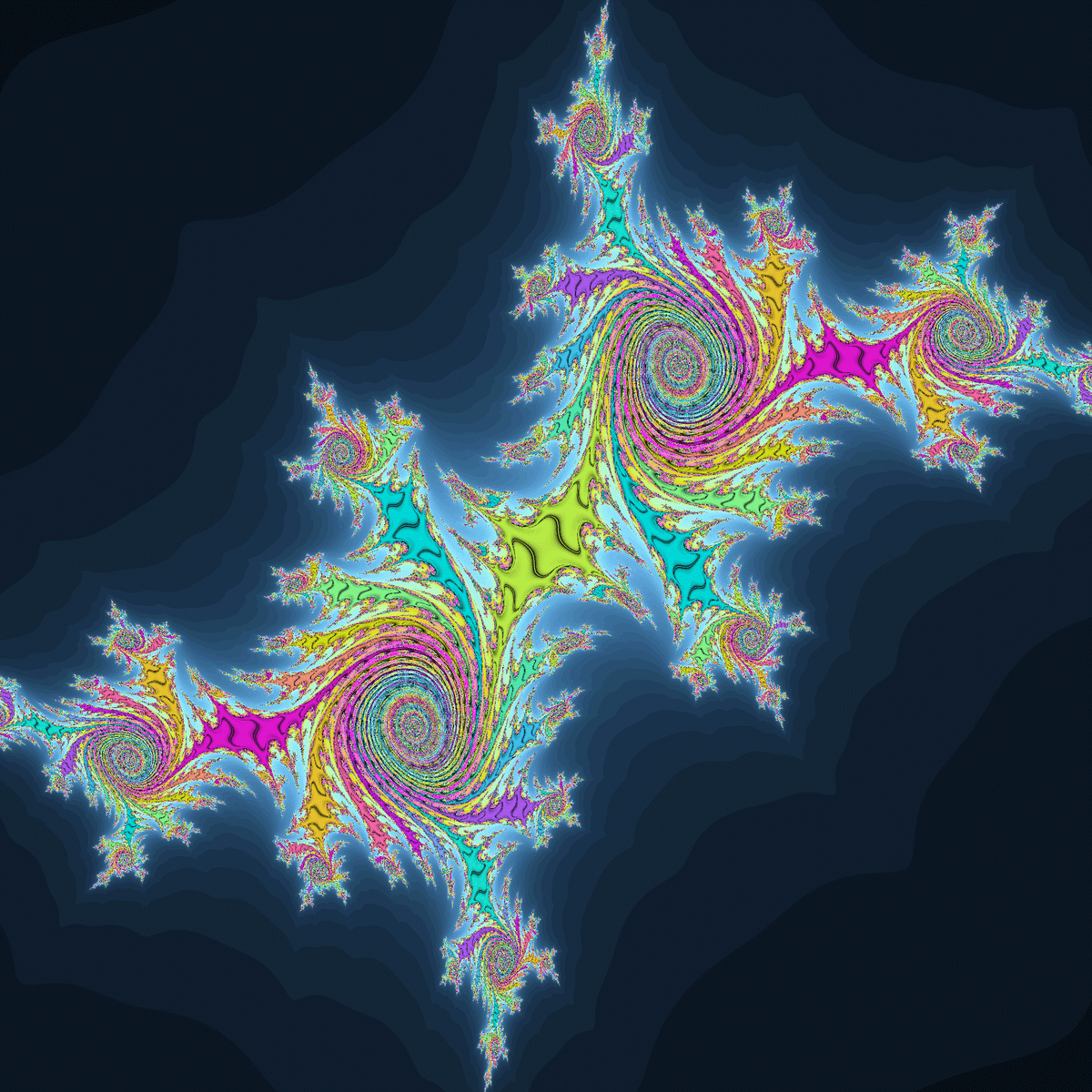 今週のフラクタル10 (z^2+ixy+c)｜108Hassium