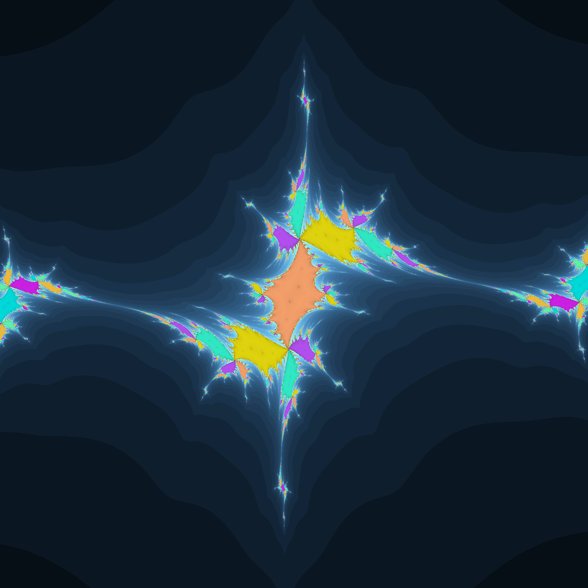今週のフラクタル10 (z^2+ixy+c)｜108Hassium