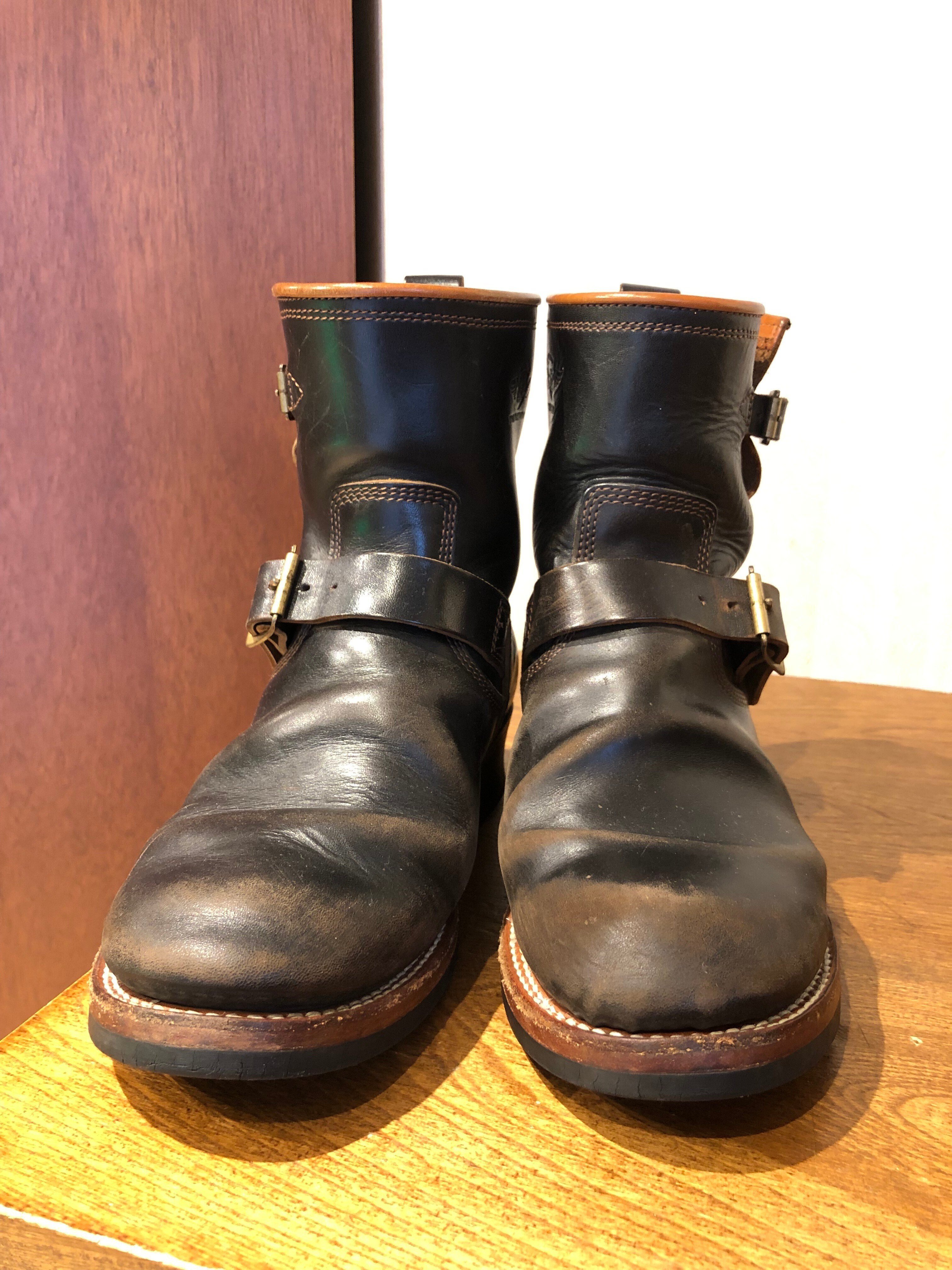 jun hashimoto 定価13.5万良経年変化エンジニアブーツsize43 FLAT HEAD 神宮前店】～エンジニアブーツの経年変化～｜THE FLAT
