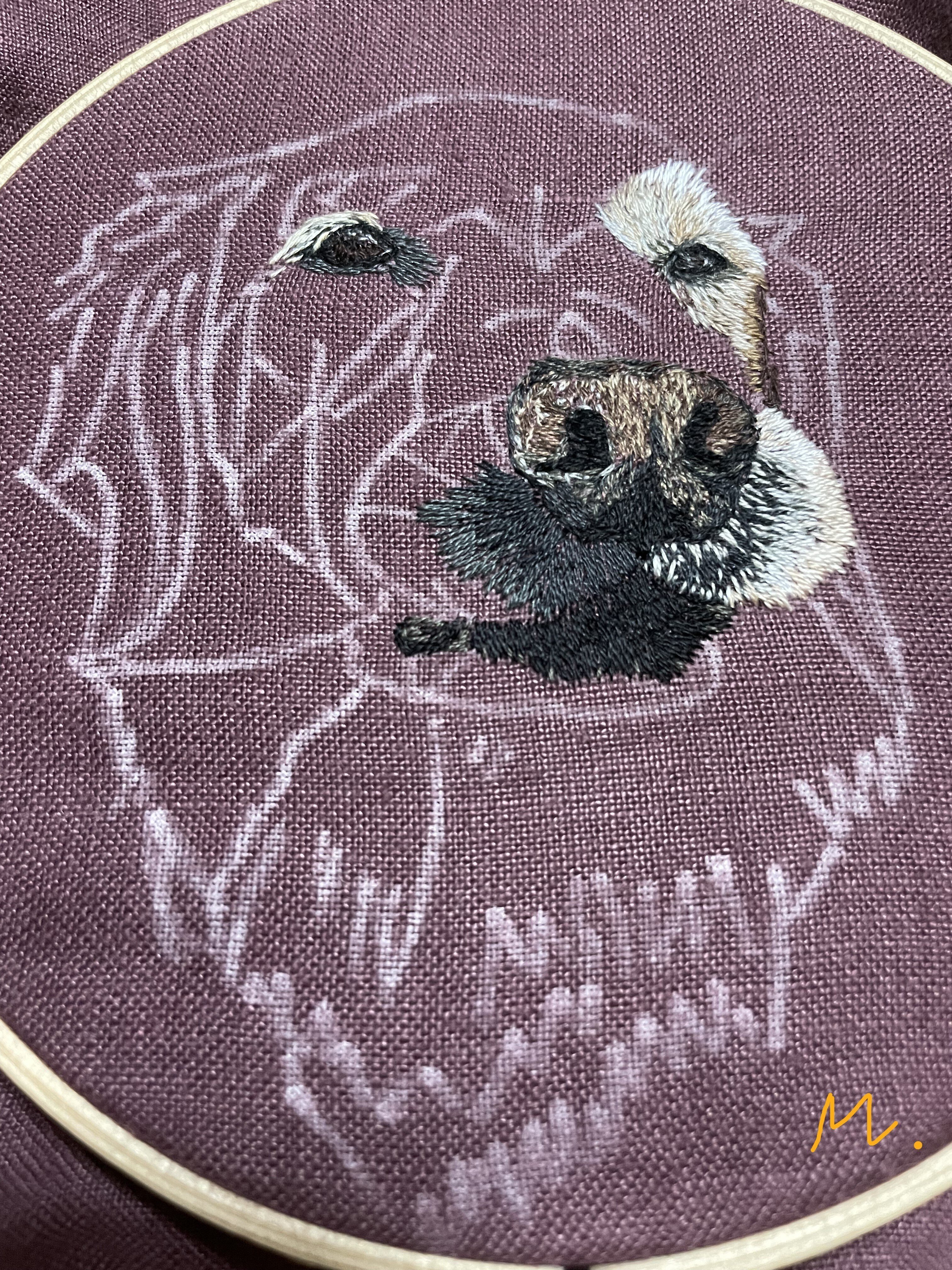 ゴールデンレトリバー・刺繍 5-1（前編）｜メグ工房