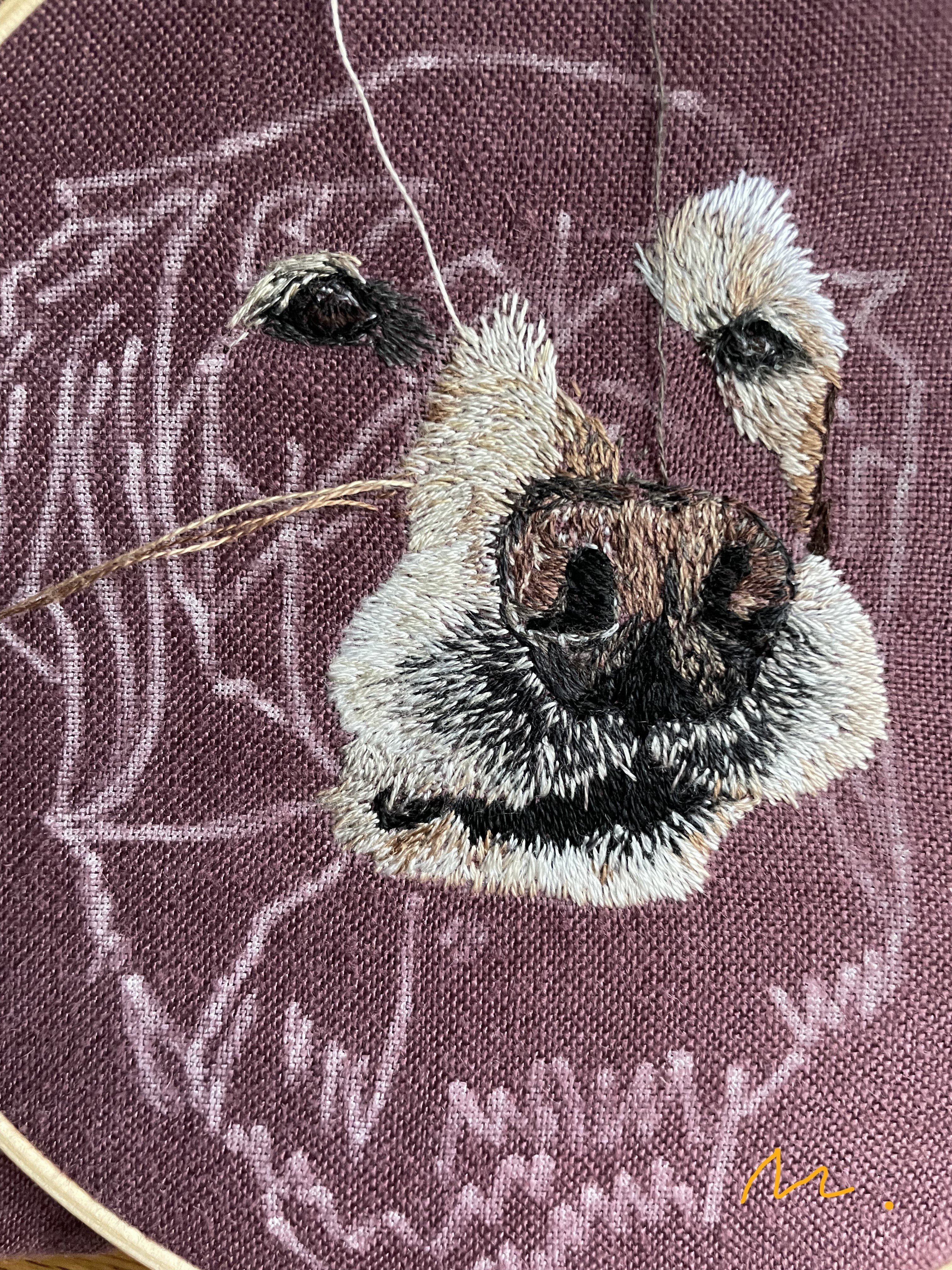 ゴールデンレトリバー・刺繍 5-1（前編）｜メグ工房