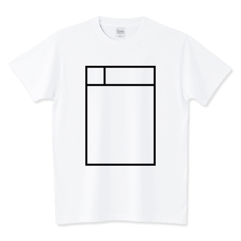 仲間かどうかが一瞬で分かるアヴァンギャルドなデザイン
オタクにしか分からない四角/Tシャツ