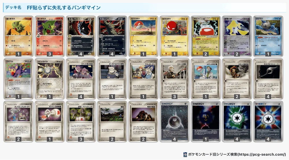 ADVPCG】ねがいごとしてから失礼するFFバンギマイン【デッキレシピ