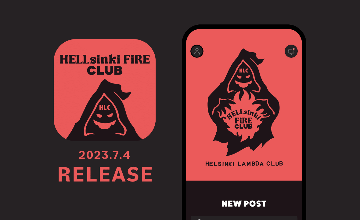 Helsinki Lambda Club 公式アプリ「HELLsinki FiRE CLUB」をリリース