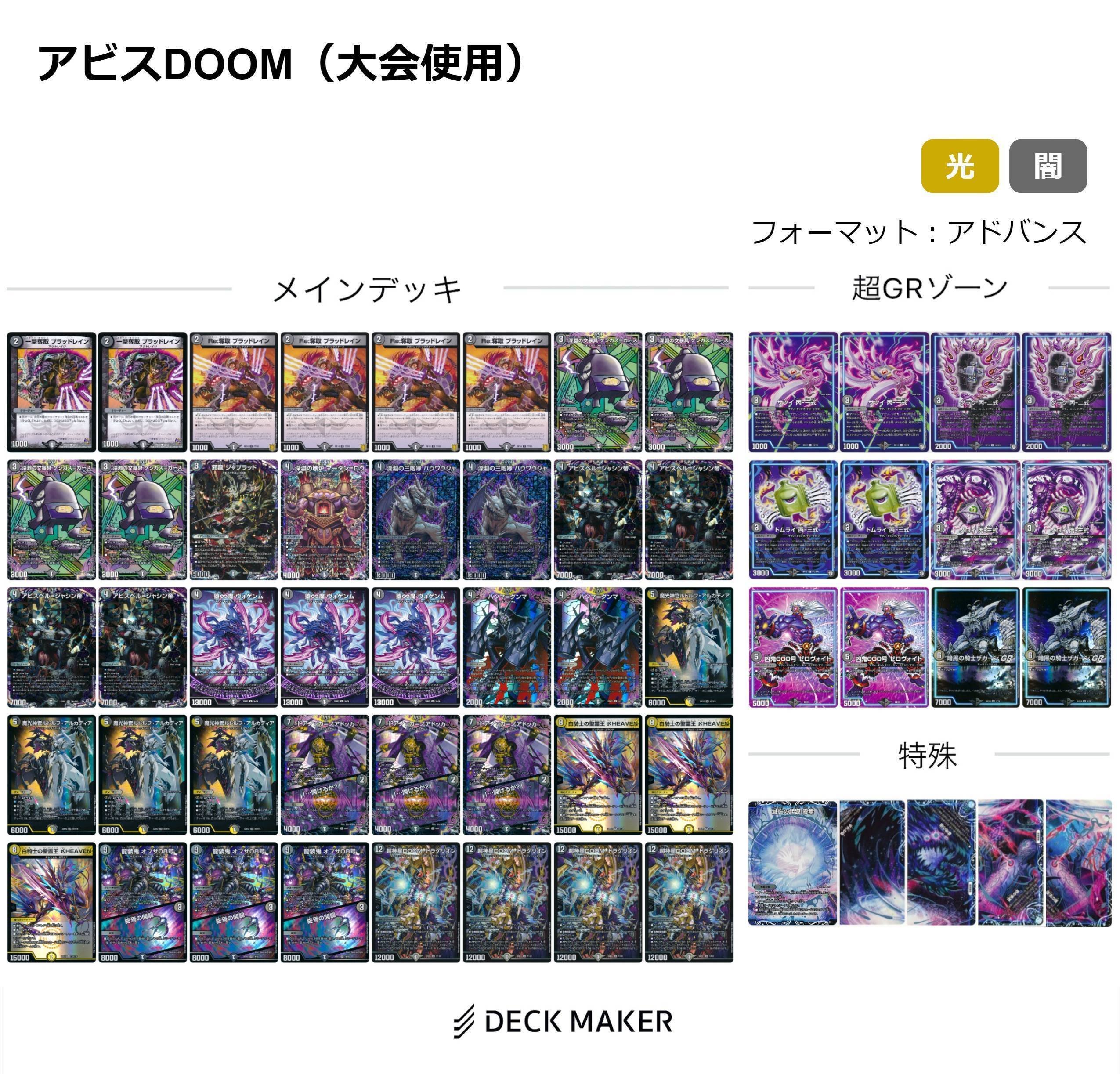CS優勝構築！デュエルマスターズ ネクラDOOM デッキ アレフヘブン デュエマ オリジナルCS】「鬼火CS in PAO千葉中央店(2025/6/29