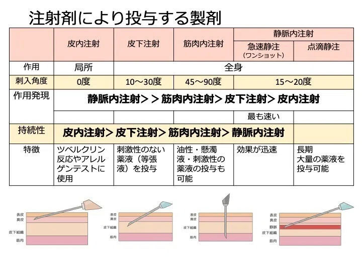 1-4 薬の投与経路と特徴(まとめ)|こはく堂薬局