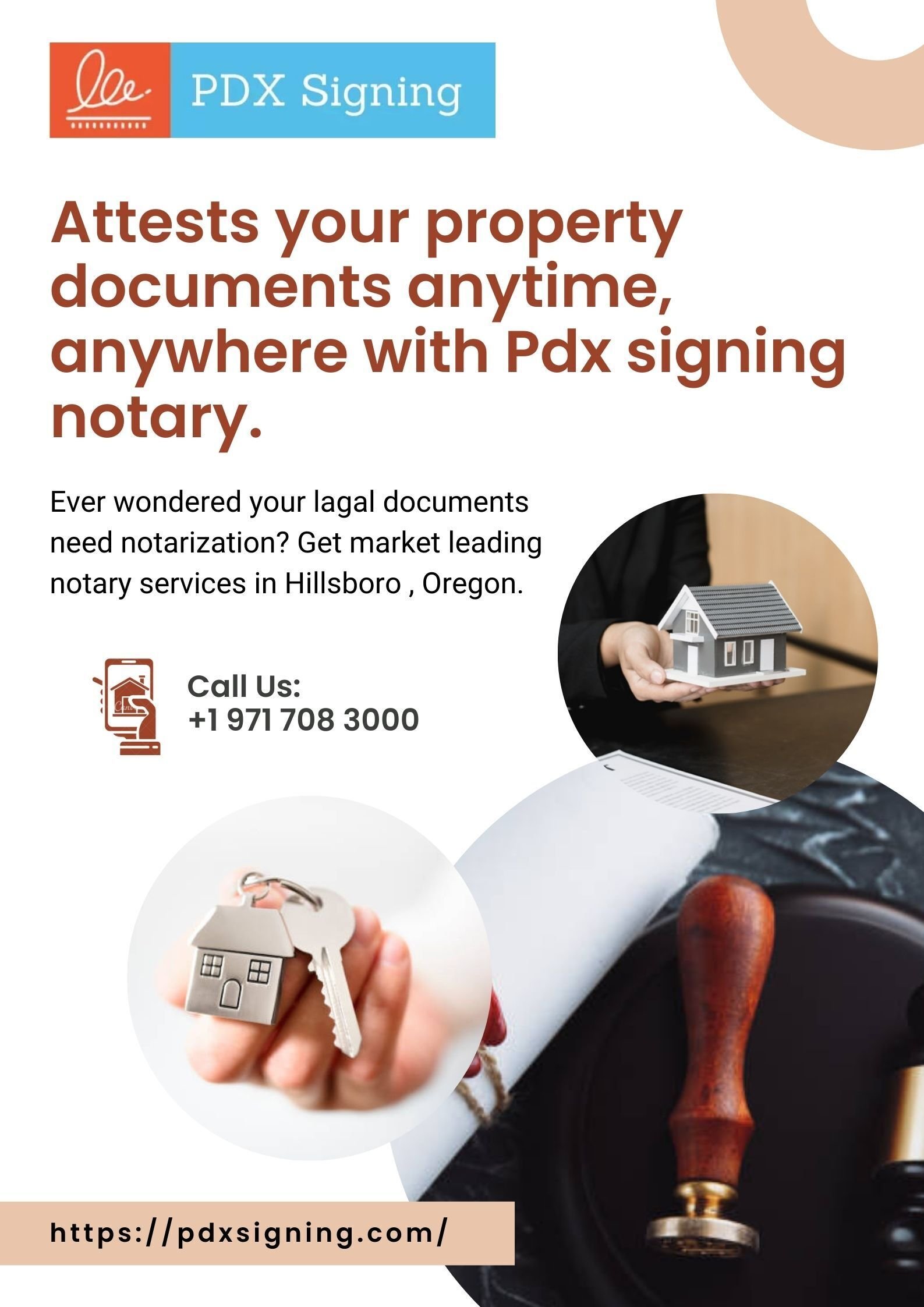 Attests your property documents anytime anywhere with Pdx signing