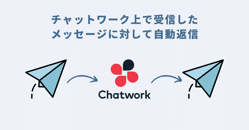 チャットワーク上で受信したメッセージに対して自動返信