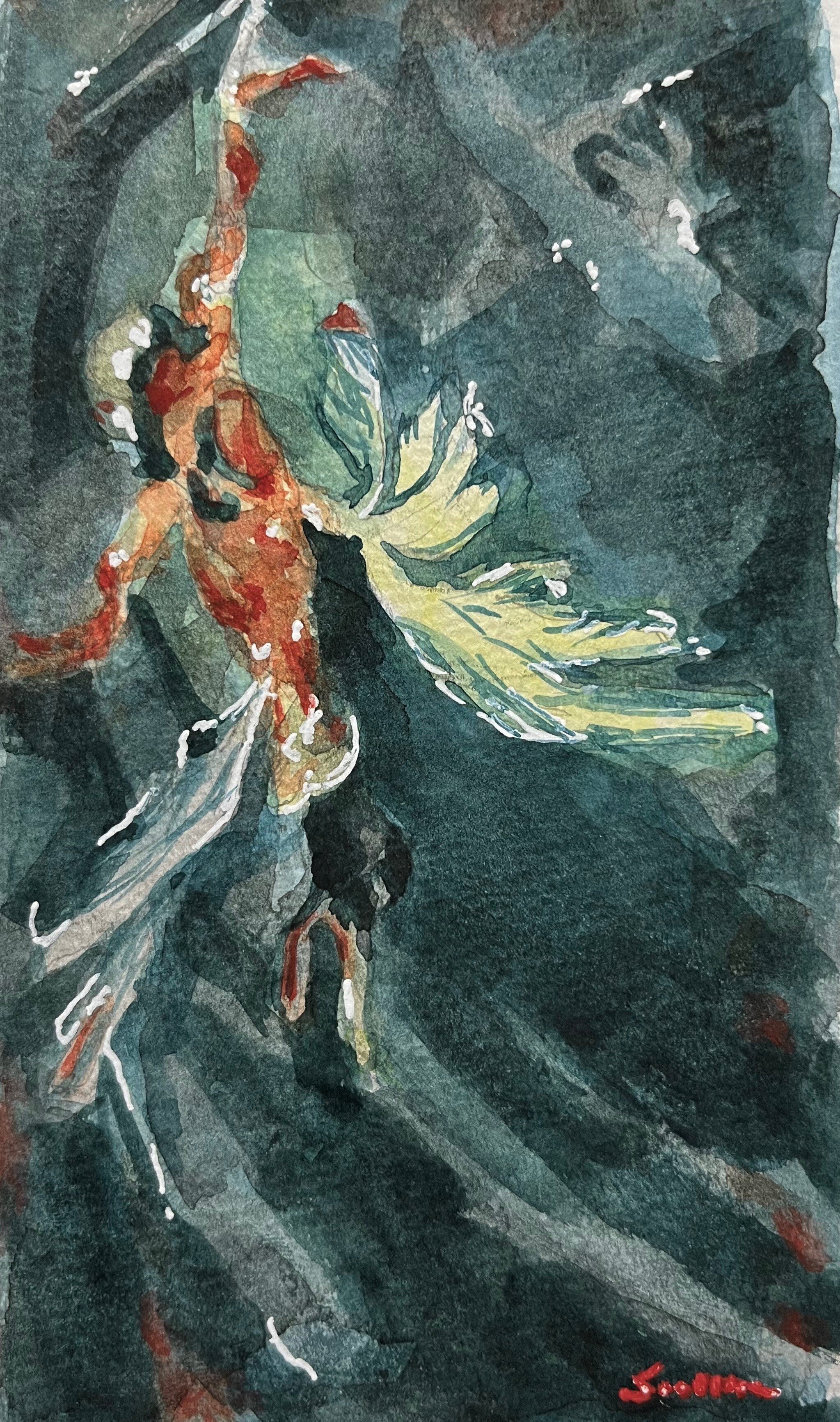 特徴あり過ぎる絵画 小山潔 絵画 信州路北アルプス 絵画 – NISHIKINO VINTAGE KYOTO