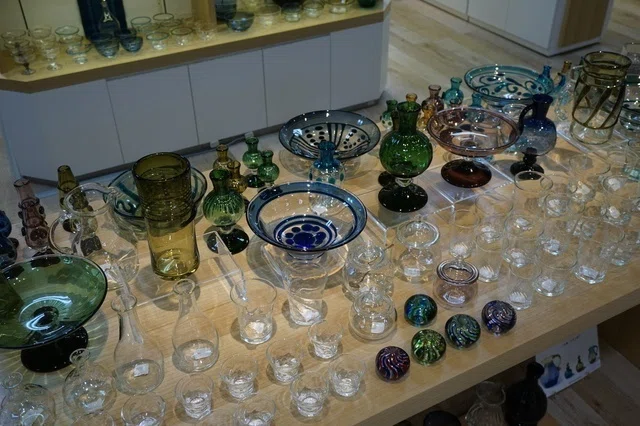 三宅義一の吹き硝子』。今日から！ジェイアール名古屋タカシマヤ器の
