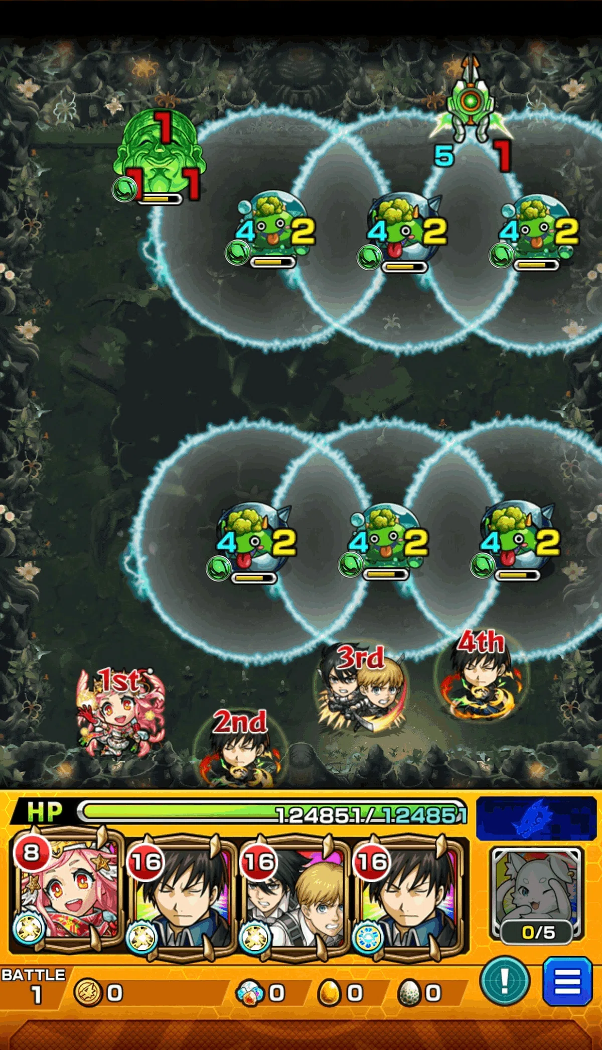 Brain-dead farming of Forbidden Abyss [Abyss/Wood] [Monster Strike ...