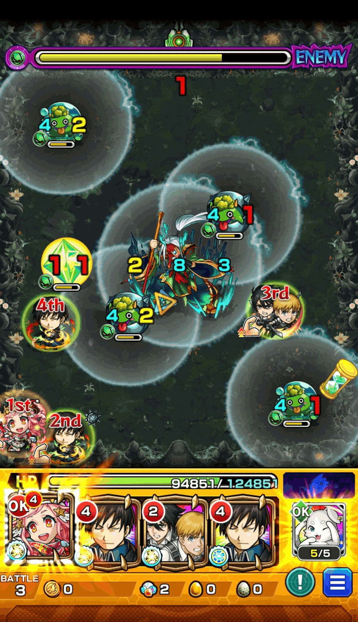 Brain-dead farming of Forbidden Abyss [Abyss/Wood] [Monster Strike ...