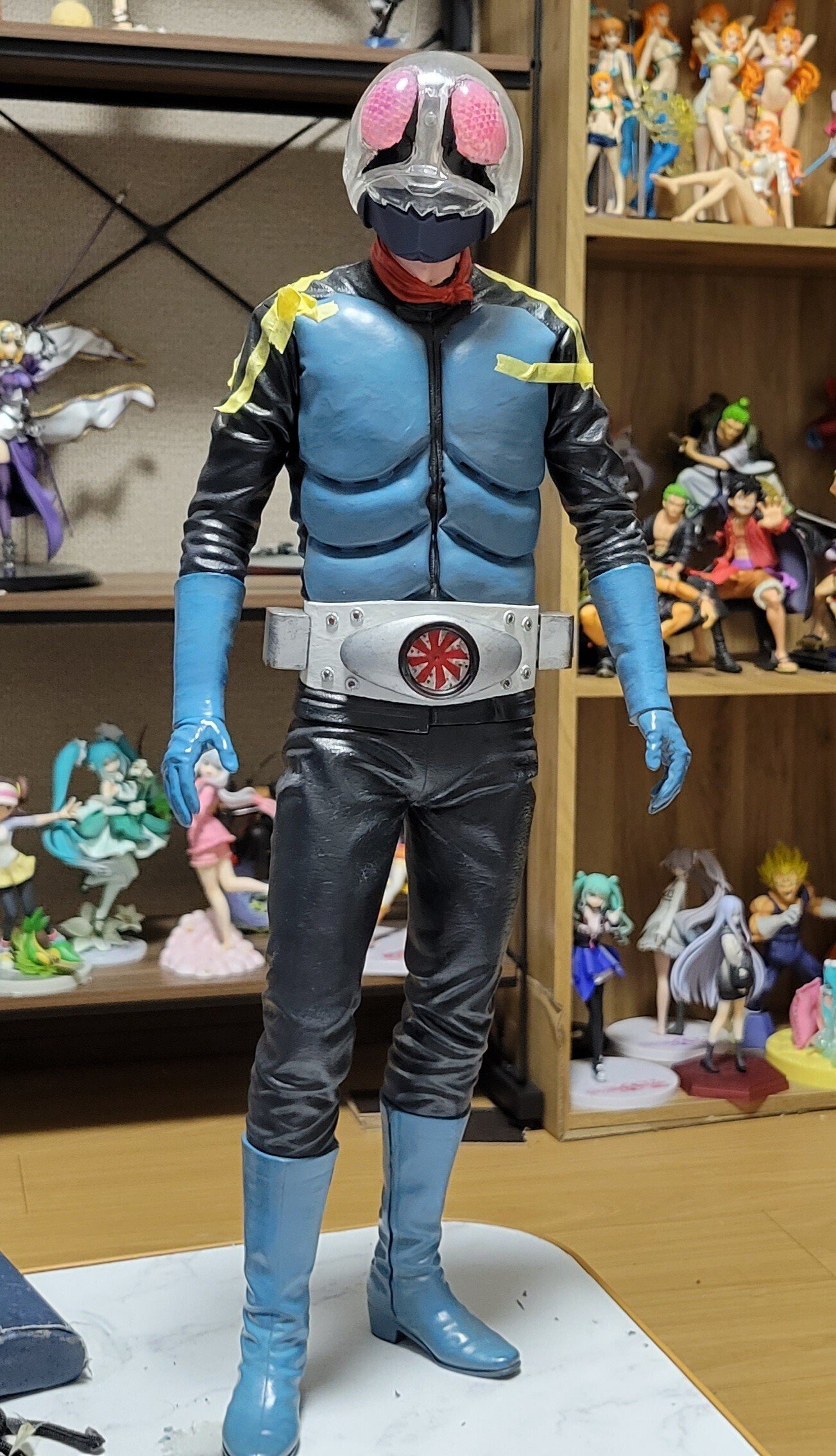 海洋堂　仮面ライダー1号【メガソフビキットの完成品】 海洋堂 仮面ライダー1号【メガソフビキットの完成品】 海洋堂の仮面