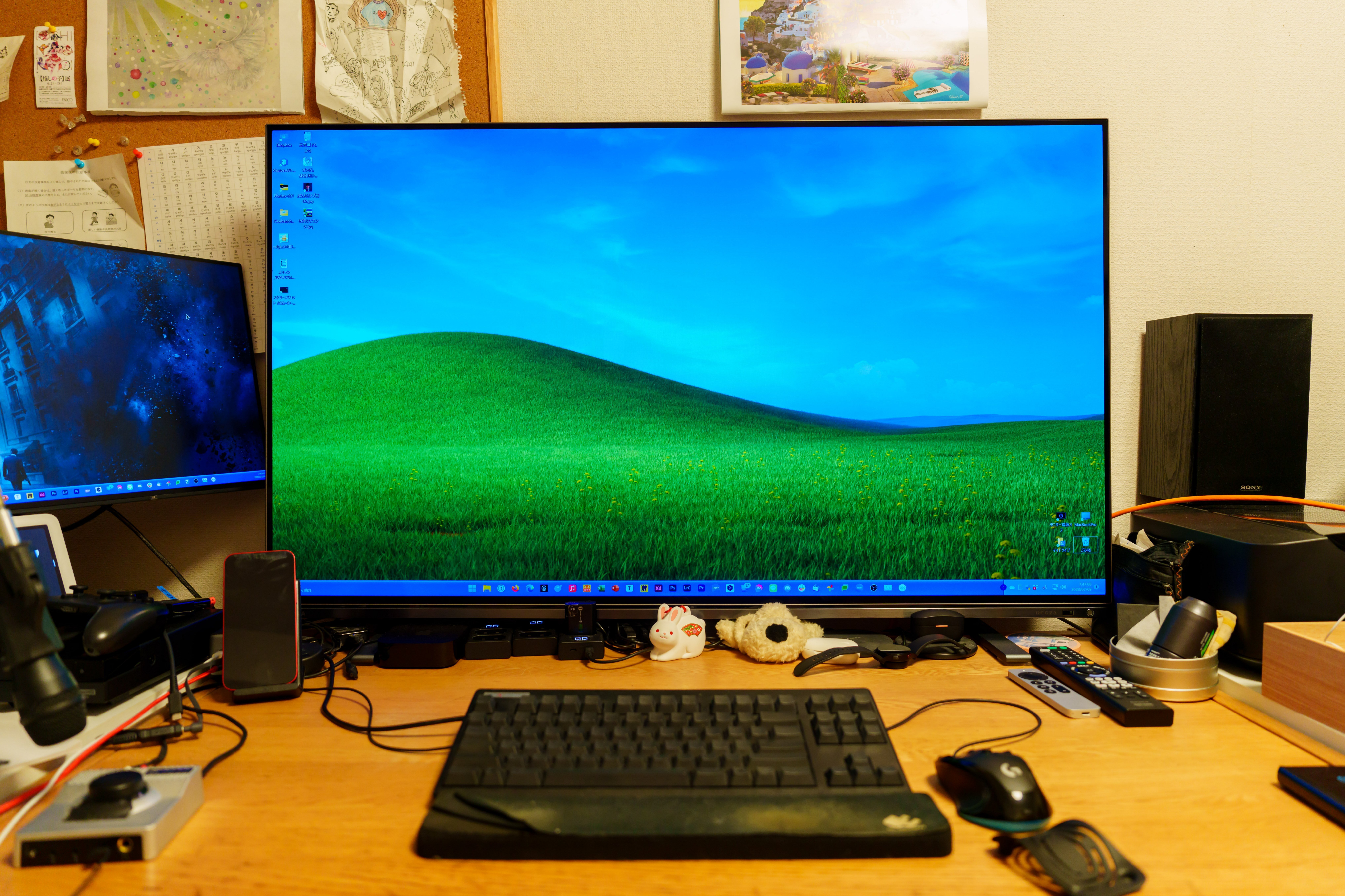 PCモニター 48インチ4K有機ELテレビに買い換えしたゾ！ 東芝REGZA