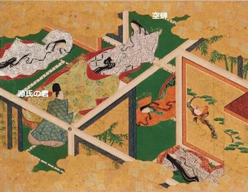 葵の上・空蝉 (人物で読む源氏物語) 絵で読む『源氏物語』これはどんな場面～源氏物語手鑑 空蝉｜のざわ