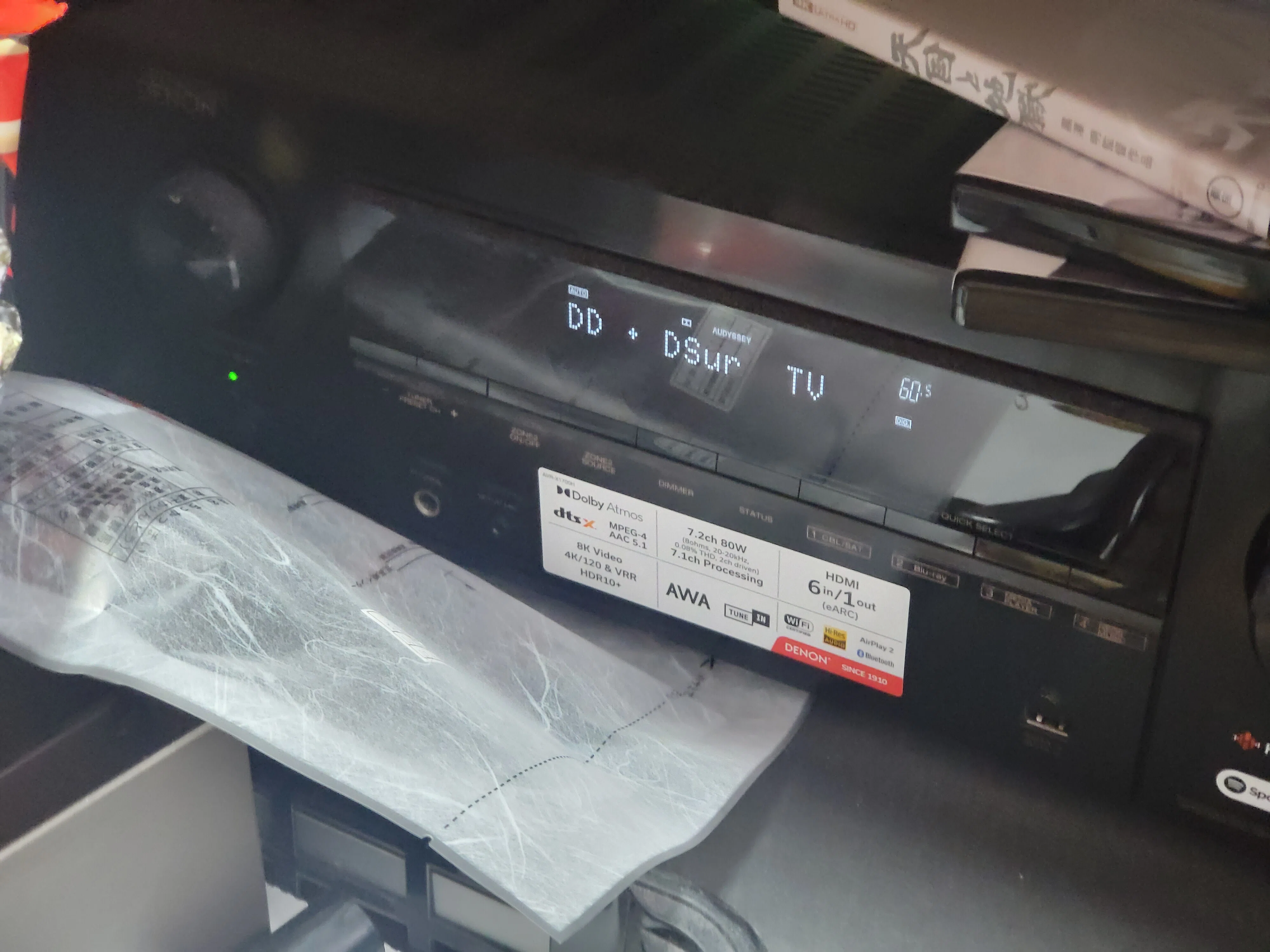 完動品 美品 Denon AVレシーバー AVR-X1500H-K AVアンプ 完動品 美品 Denon AVレシーバー AVR-X1500H-K AVアンプ