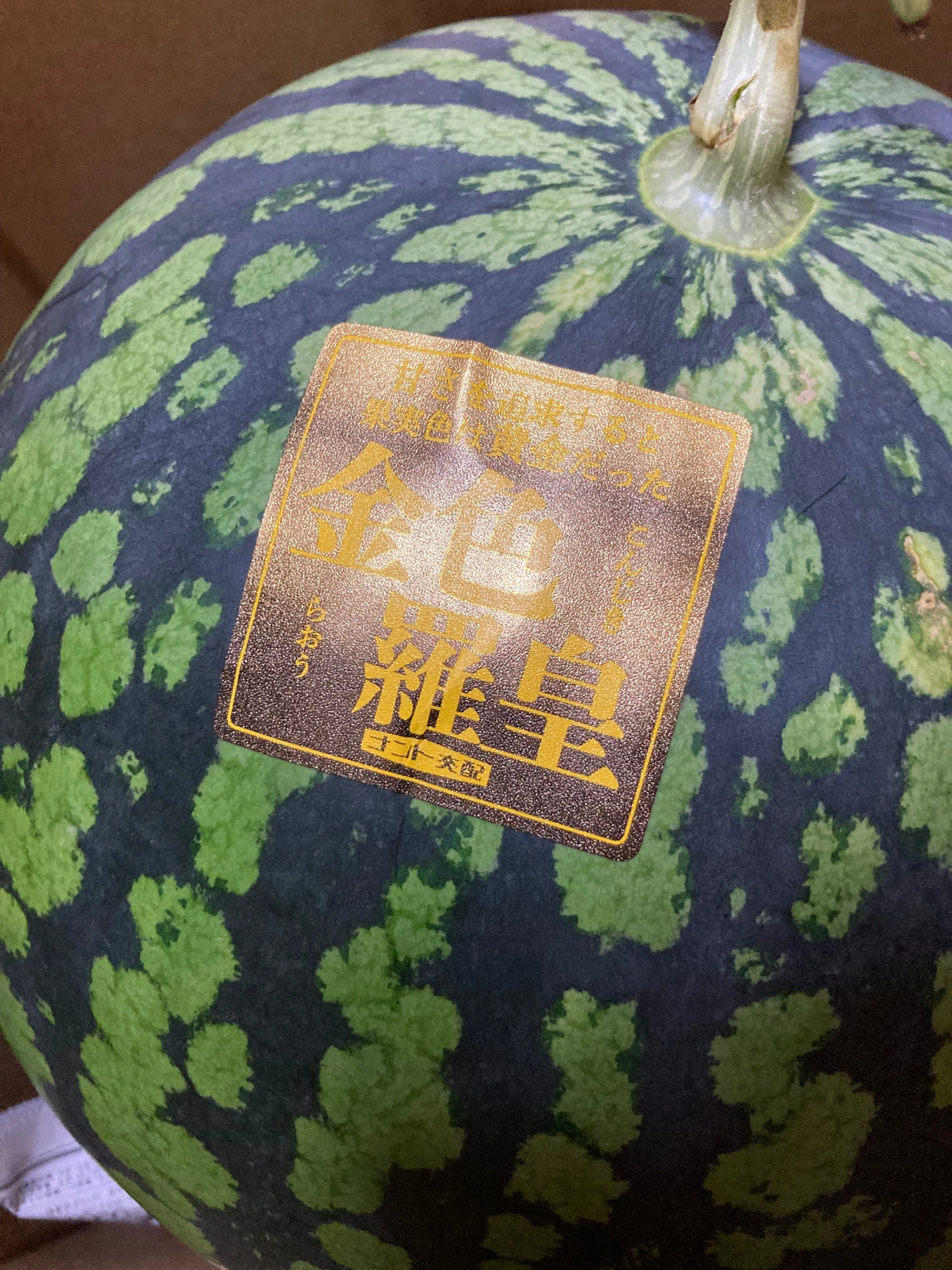 とてつもない西瓜🍉「金色羅皇(こんじきらおう)」｜野猿（やえん）