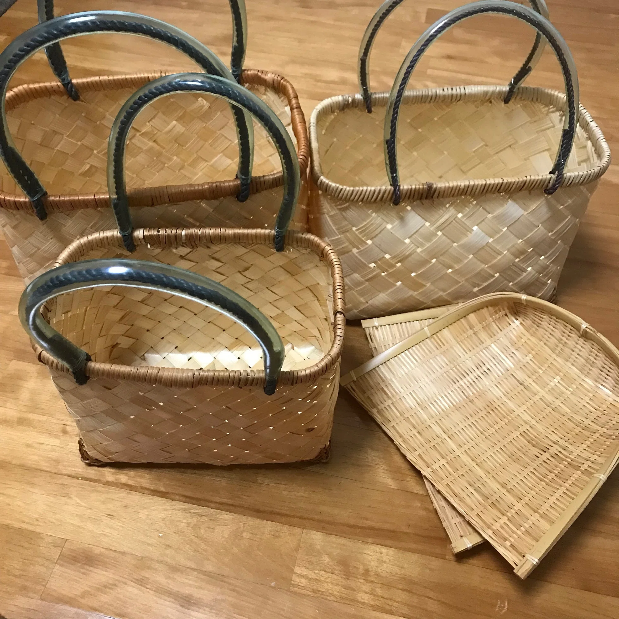 一閑張り 籠バッグ （はいからさんの一閑張りかごバスケット”Manazuru 