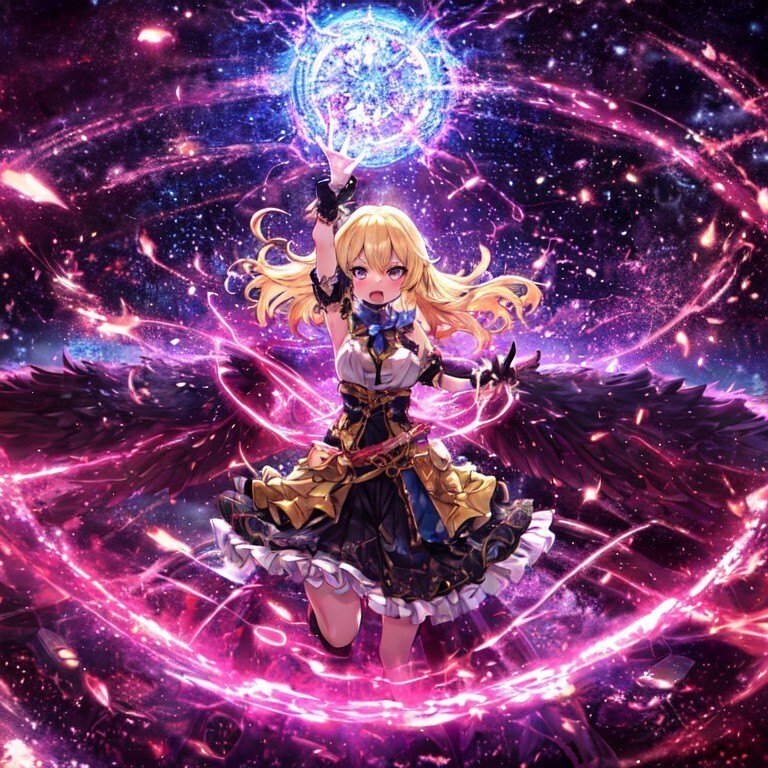 ノイズ法作例。派手な魔法っぽいエフェクト