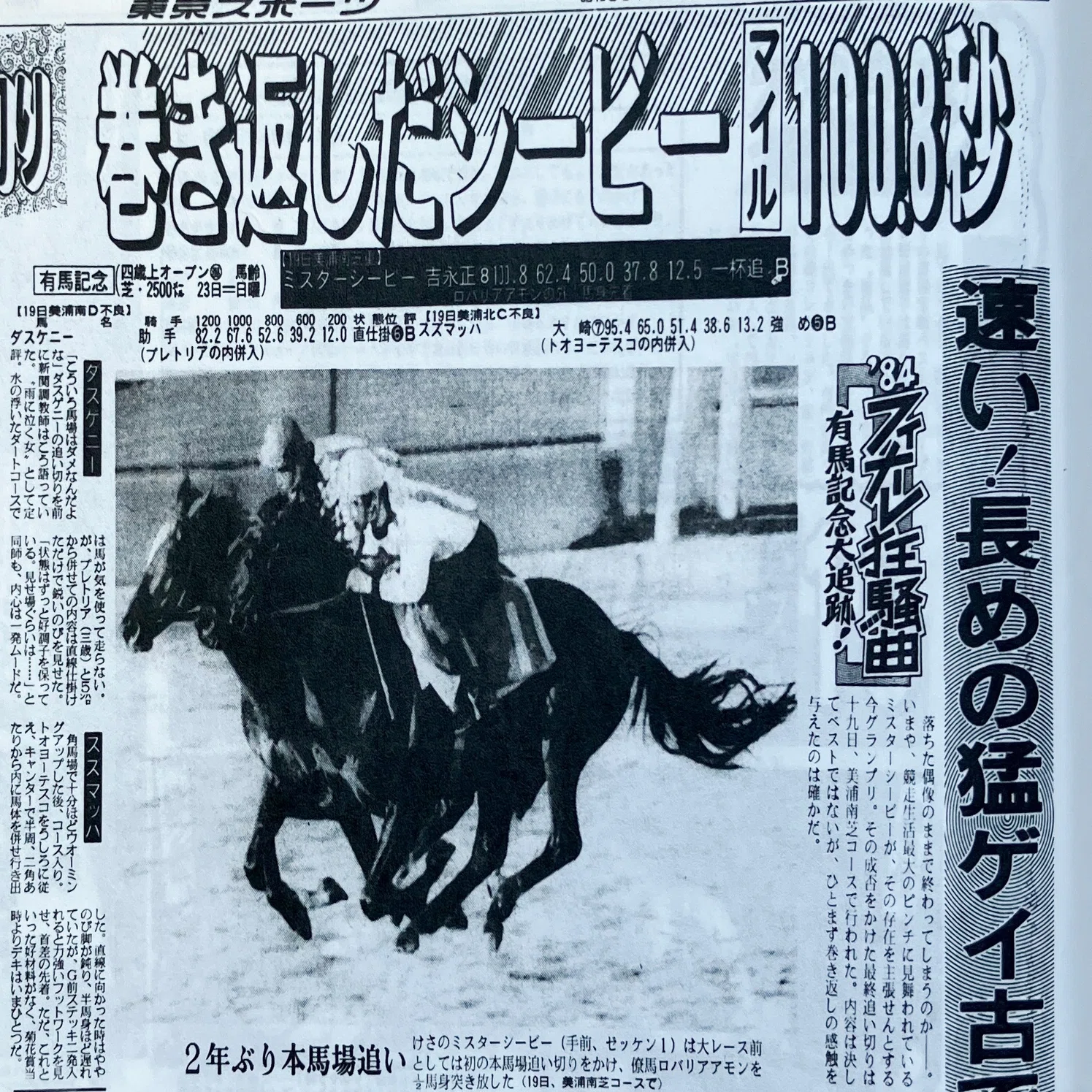 ウマ娘」に実装されたカツラギエース！三冠馬との死闘と〝日本馬初〟を 