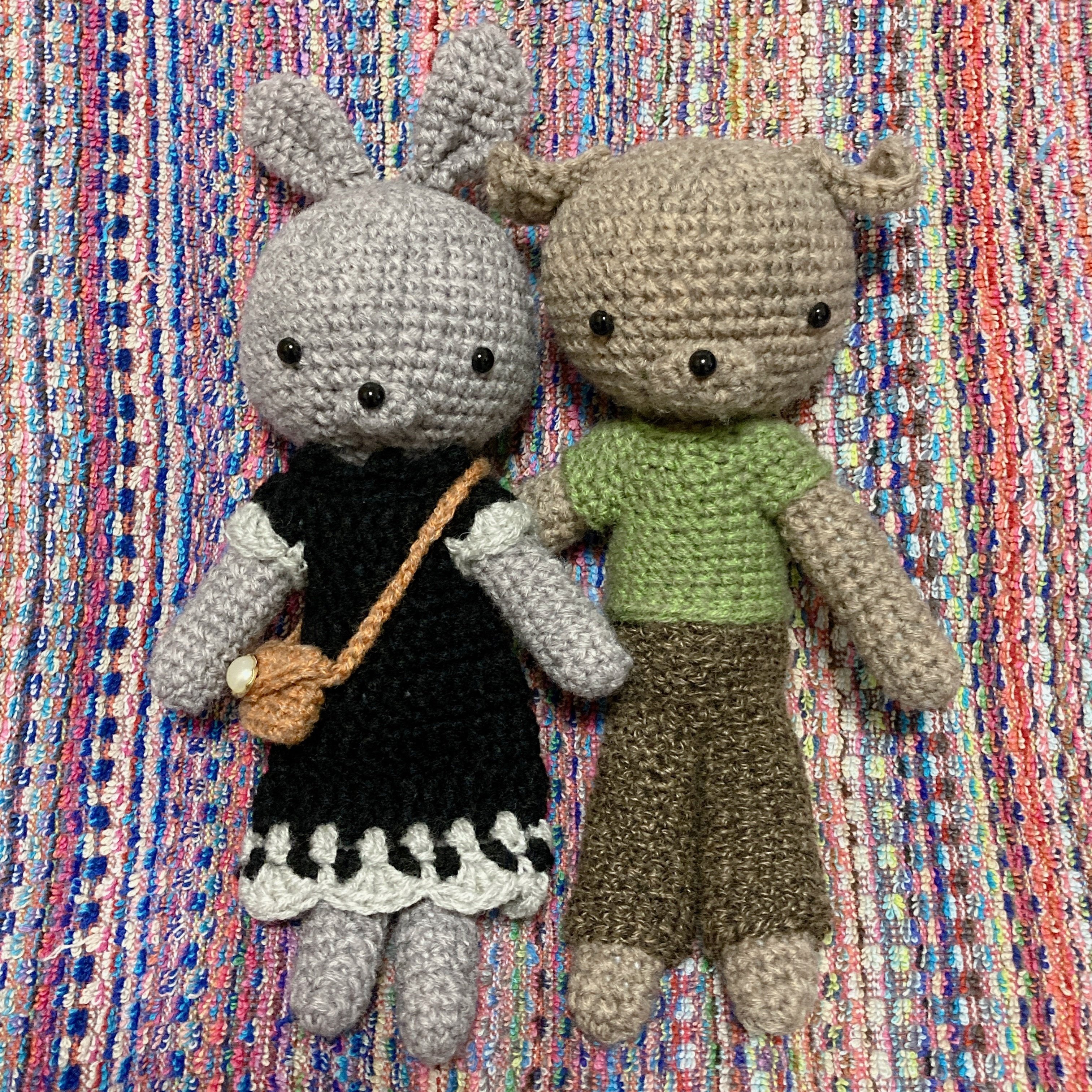 ハンドメイド手作り手編みあみぐるみ　きせかえ人形 ハンドメイド手作り手編みあみぐるみきせかえ人形 kindlyshipさま